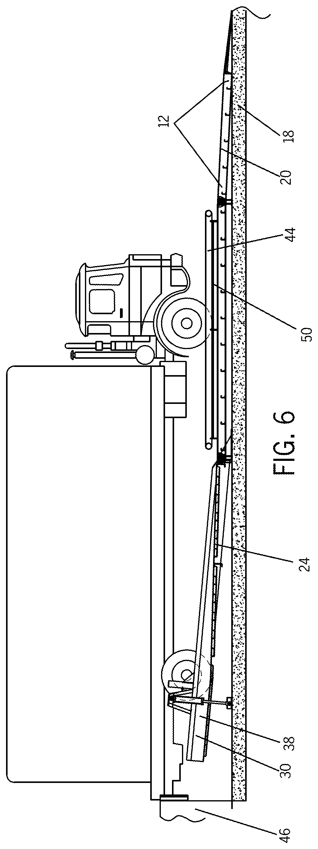 Patent US11772915 Figure 5 – Hydraulically-powered vehicle leveler
