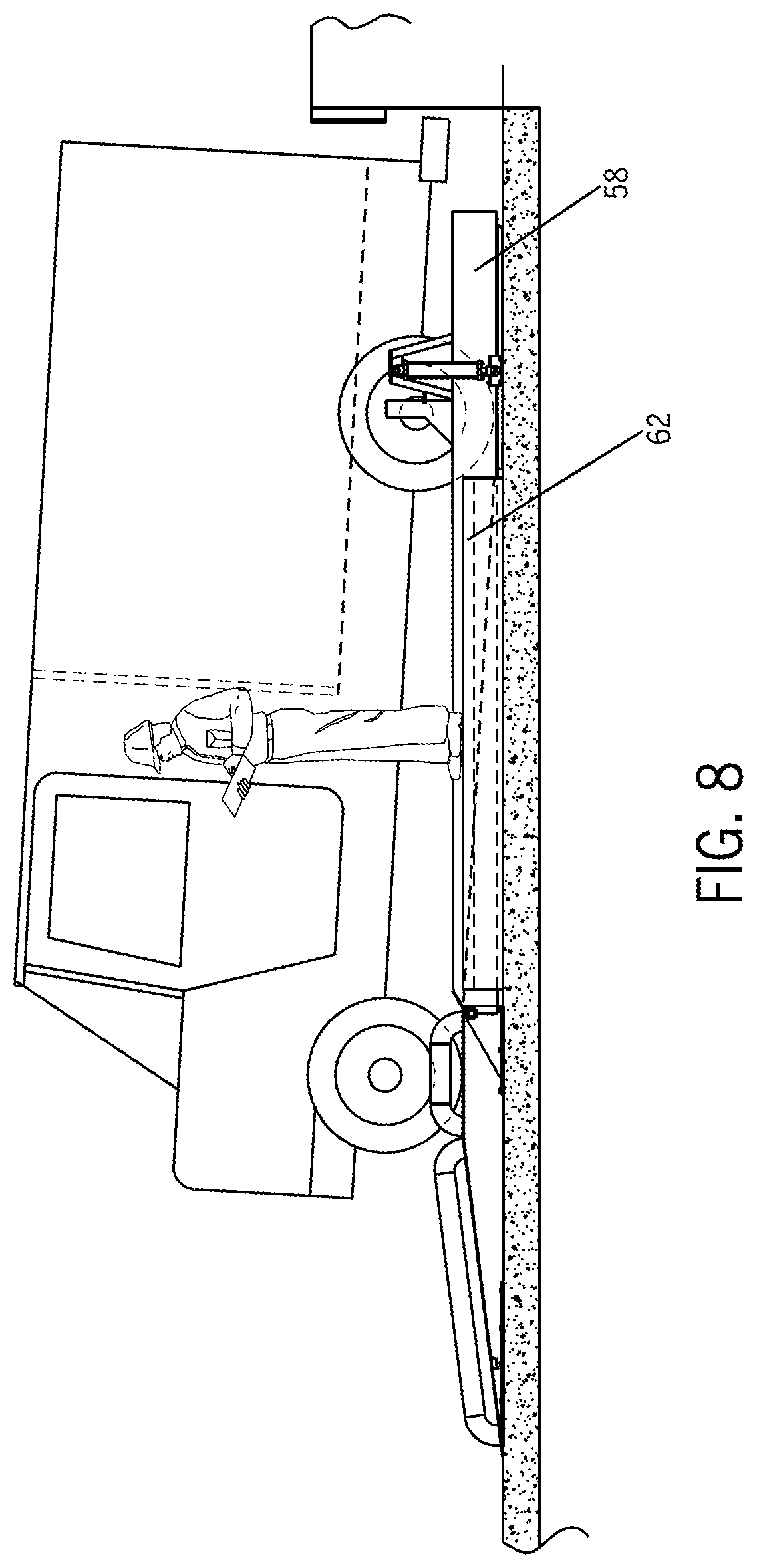 Patent US11772915 Figure 7 – Hydraulically-powered vehicle leveler
