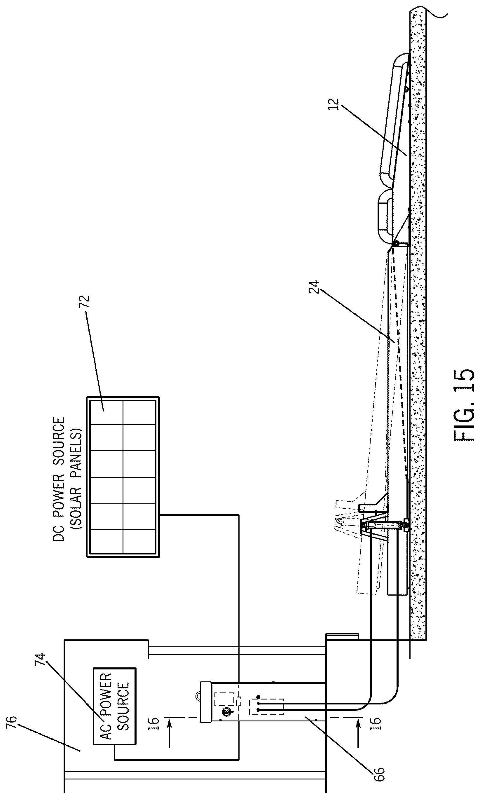 Patent US11772915 Figure 11 – Hydraulically-powered vehicle leveler