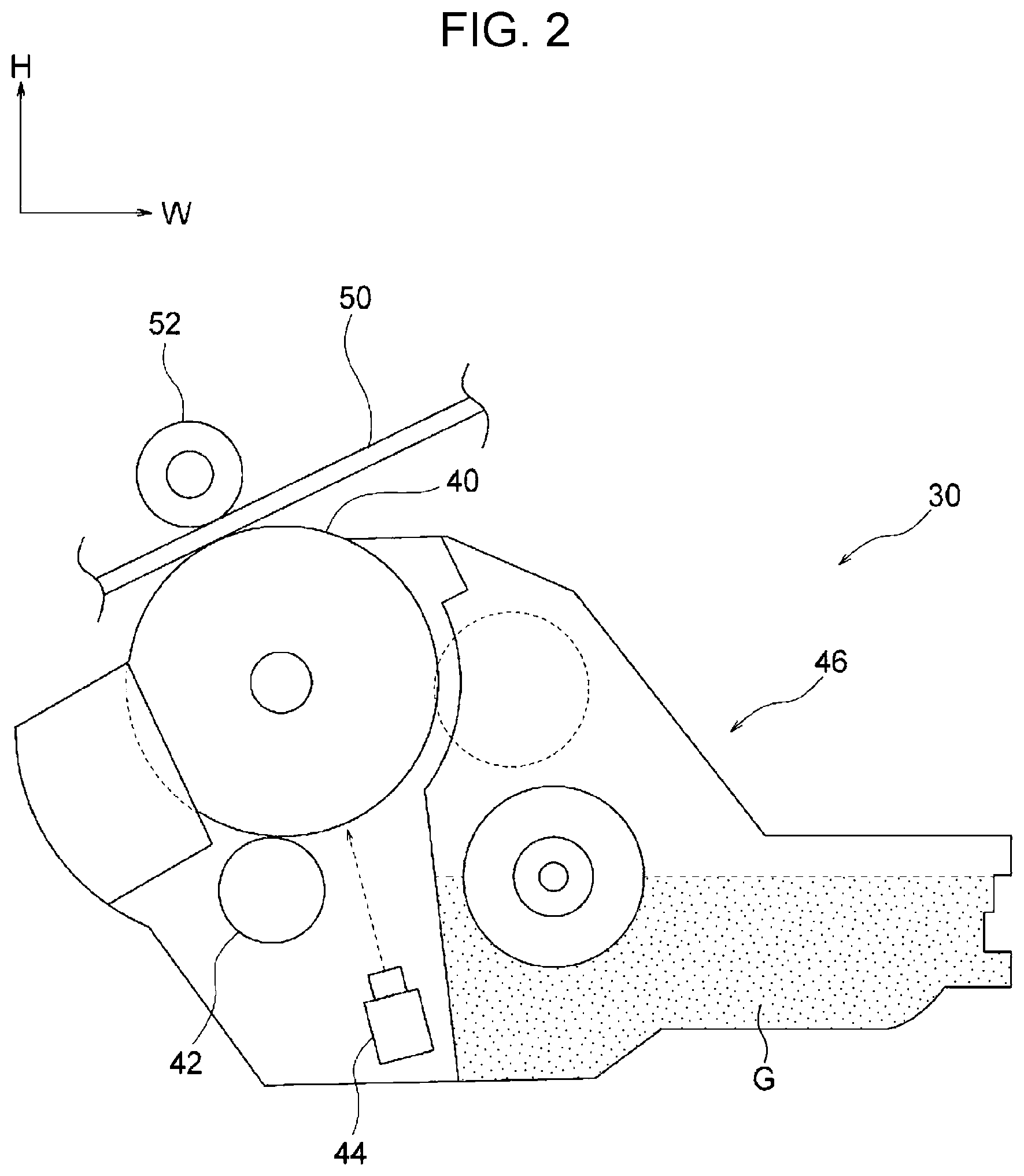 Patent US11772916 Figure 2 – Container member and image forming apparatus with container body containing and tilting recording medium