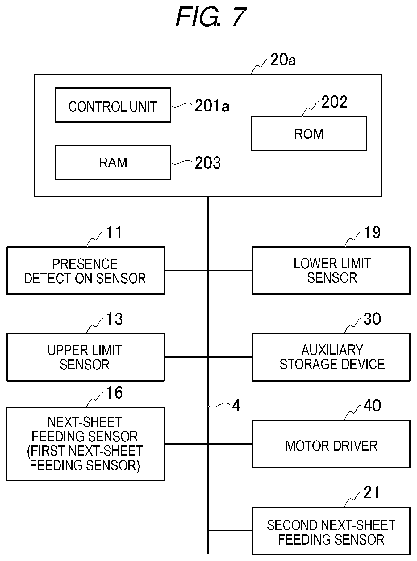 Patent US11772917 Figure 7 – Sheet conveying device, image forming apparatus, and sheet presence or absence determination method