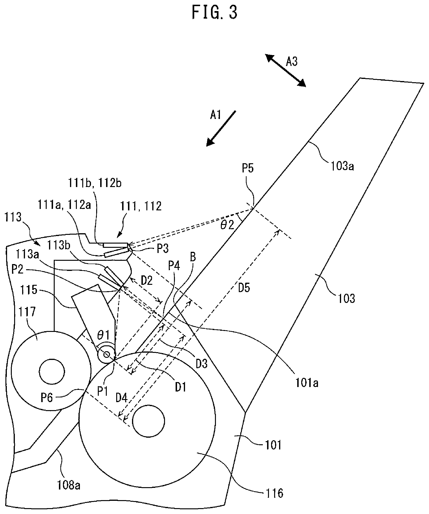 Patent US11772918 Figure 3 – Medium conveying apparatus for detecting a folding of a medium