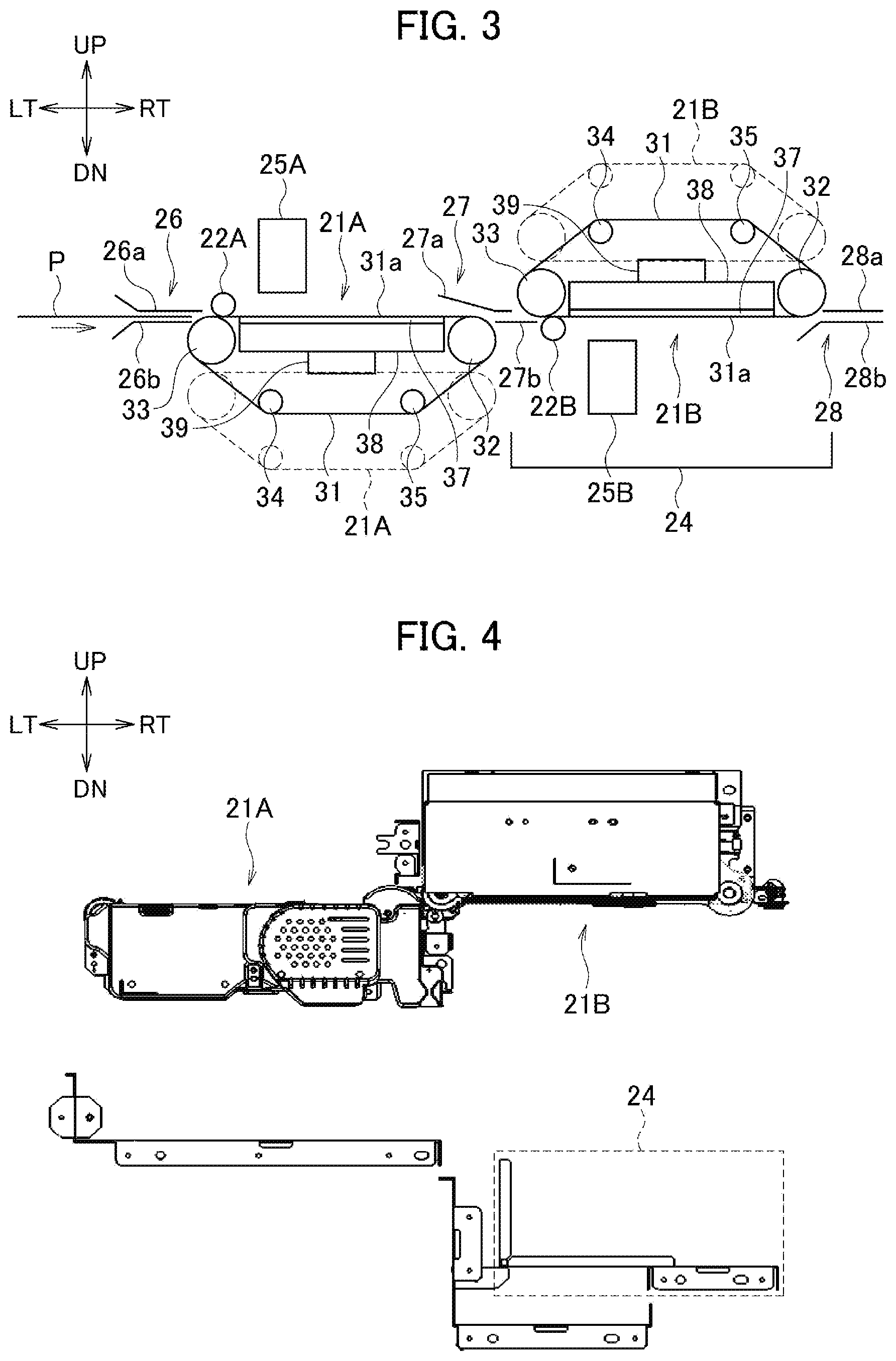 Patent US11772922 Figure 3 – Conveying apparatus with conveyance surface facing downward