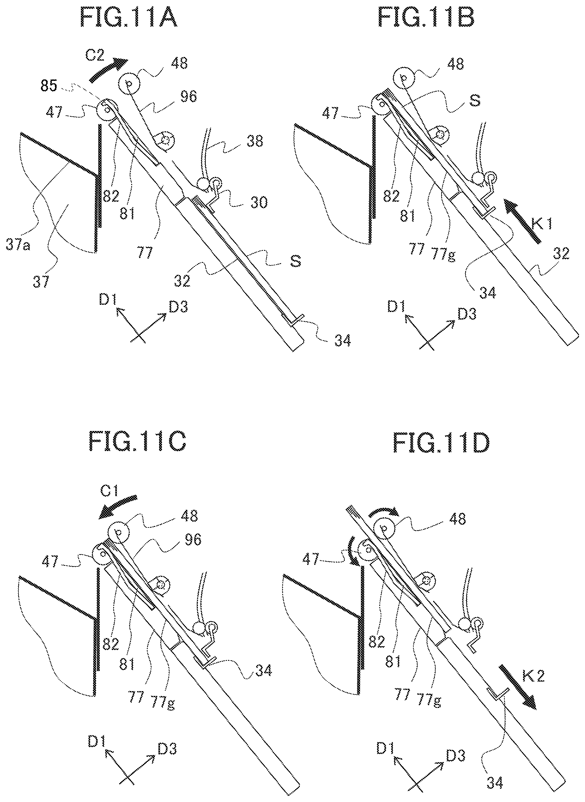 Patent US11772926 Figure 11 – Sheet discharging apparatus, sheet processing apparatus, and image forming system