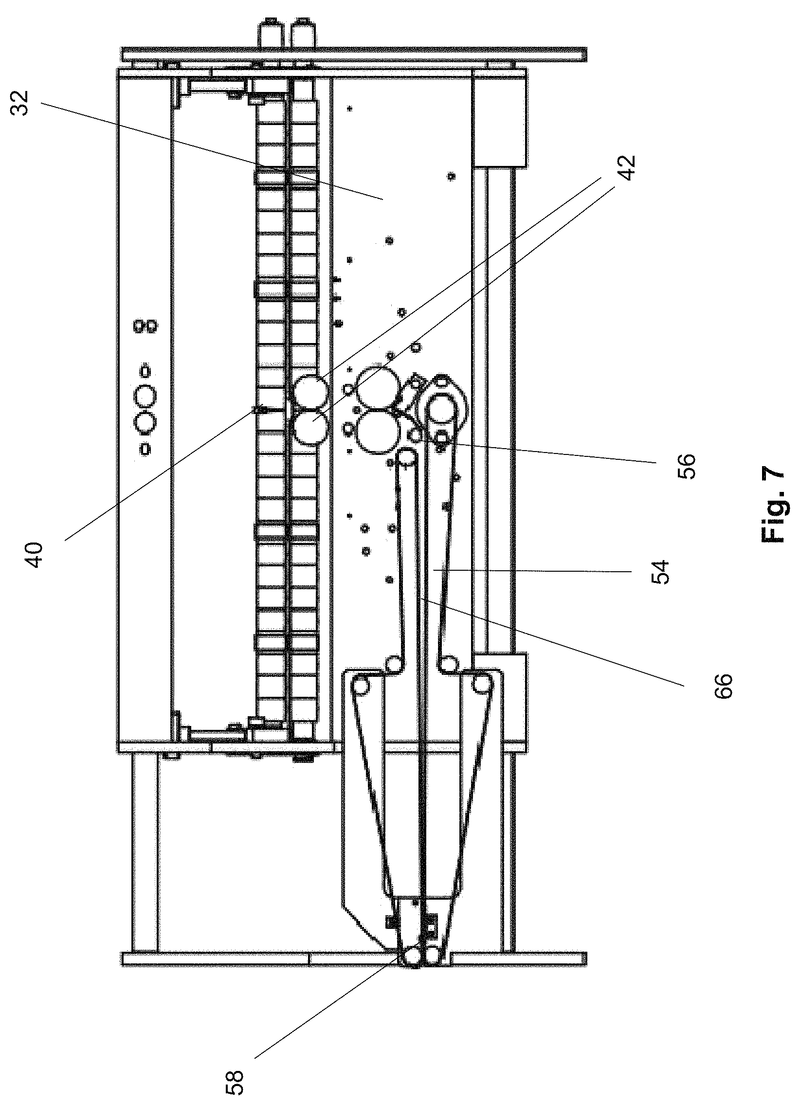 Patent US11772927 Figure 7 – Cross-fold module for a folding machine, and folding machine equipped therewith