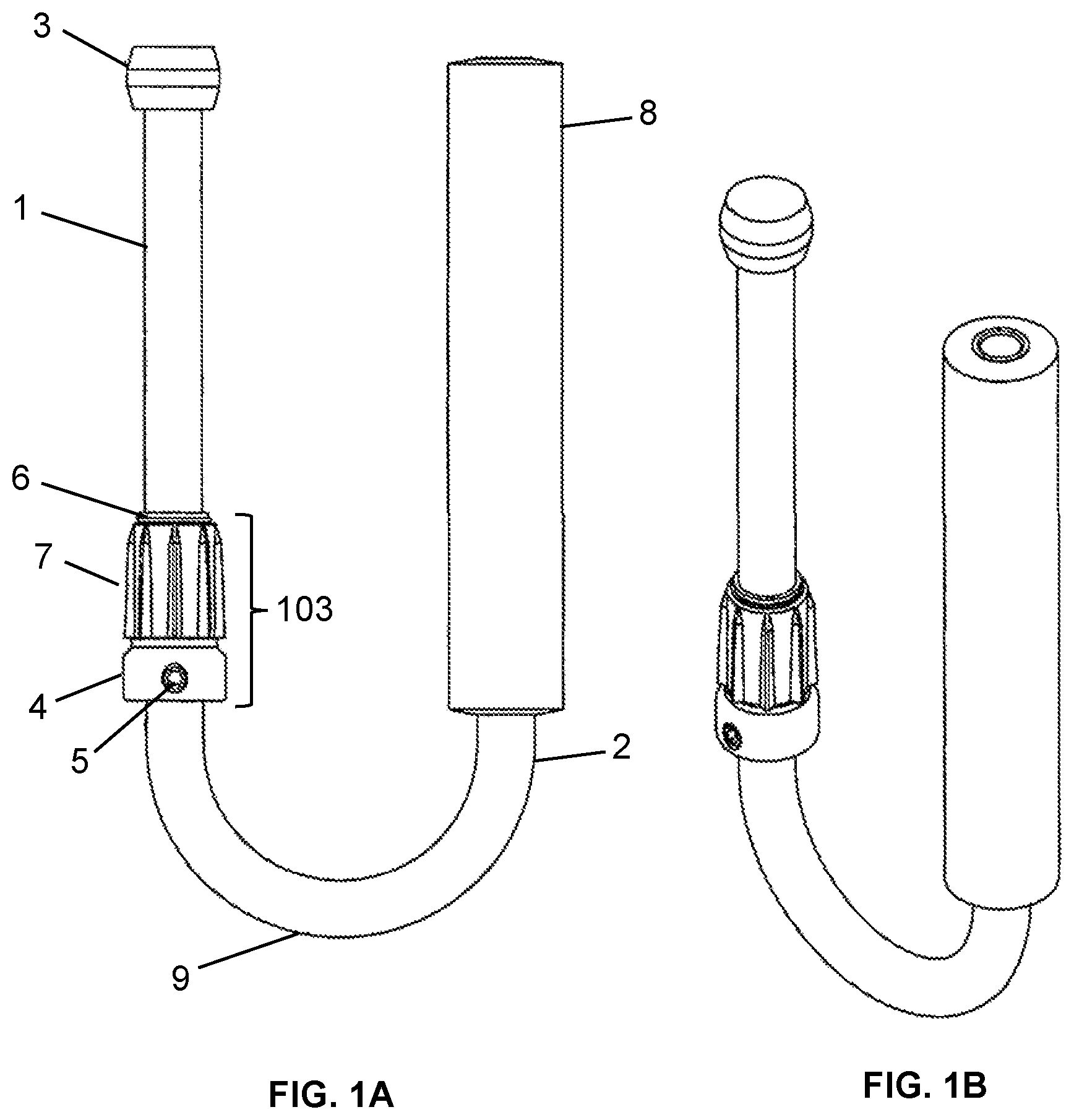 Patent US11772929 Figure 1 – Core insert and hand tool for dispensing material wound on a core