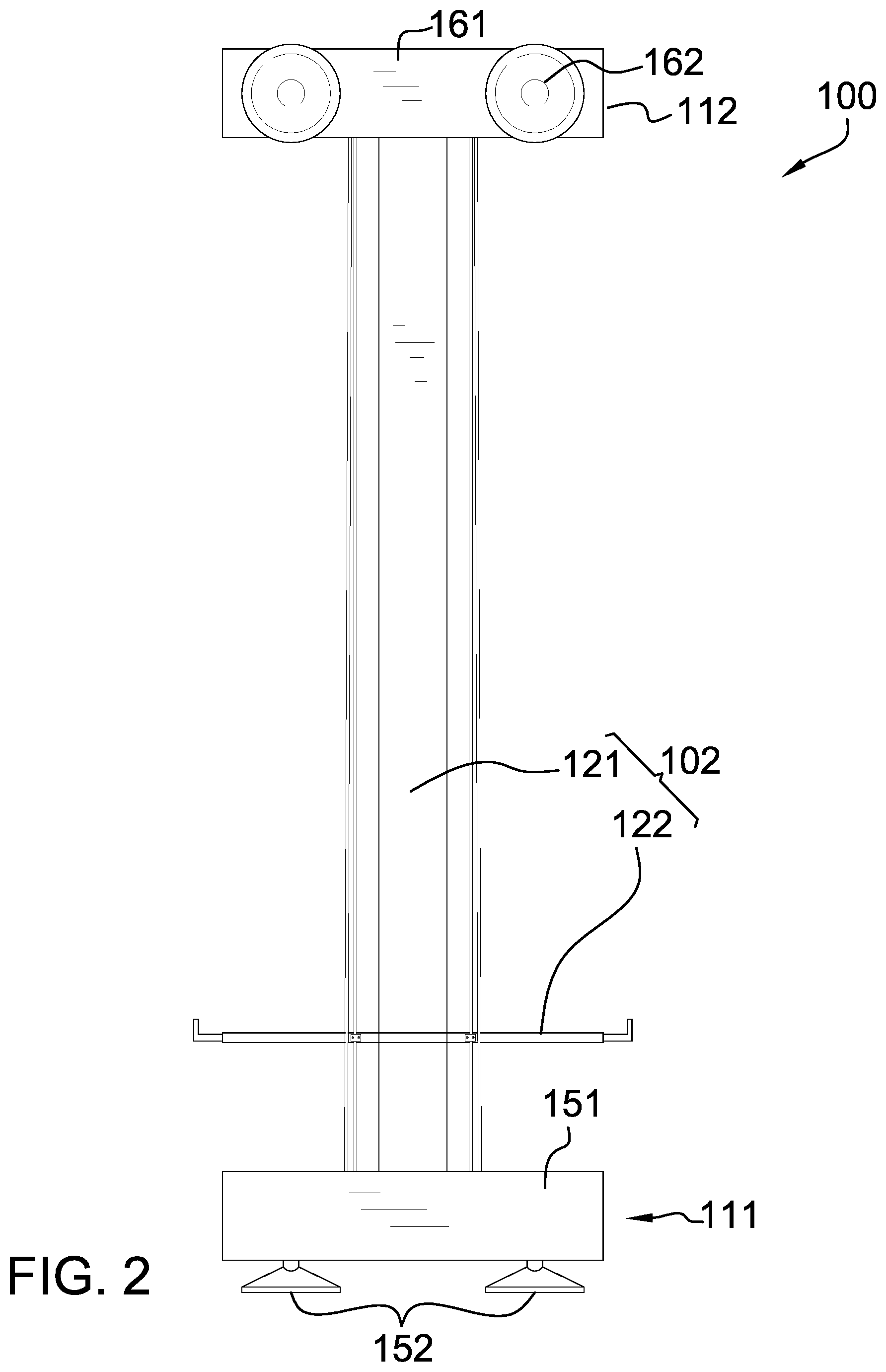 Patent US11772936 Figure 2 – Portable transport apparatus