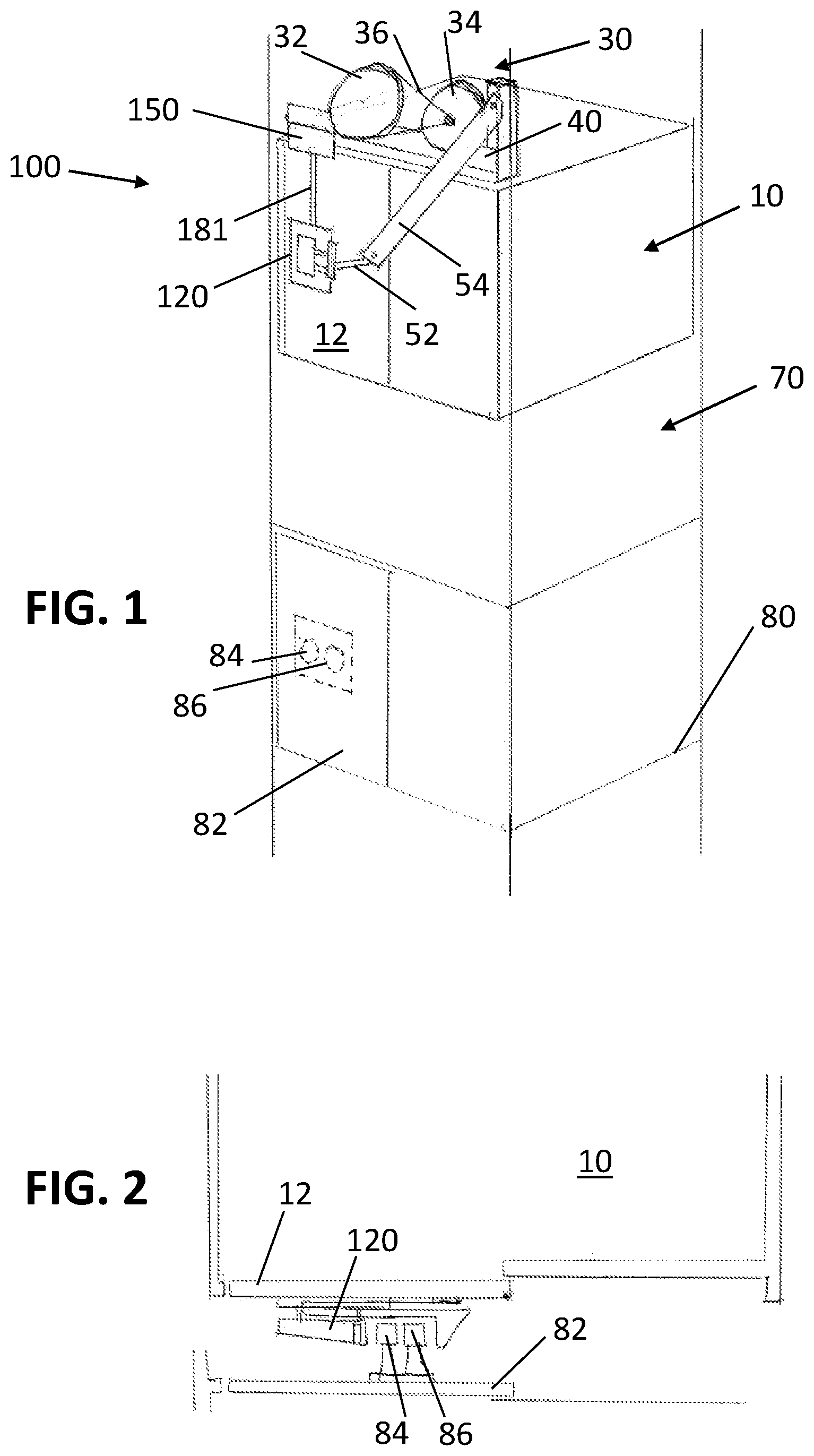 Patent US11772937 Figure 1 – Elevator car door control system