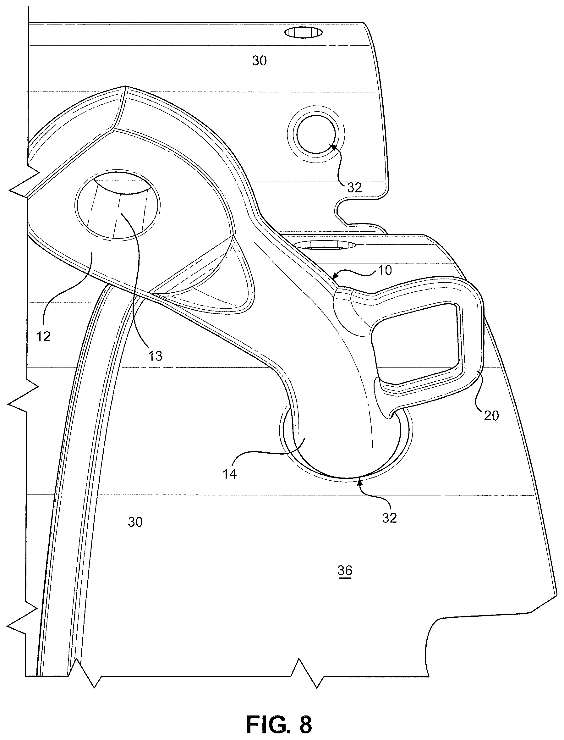 Patent US11772939 Figure 5 – Stable lifting hook