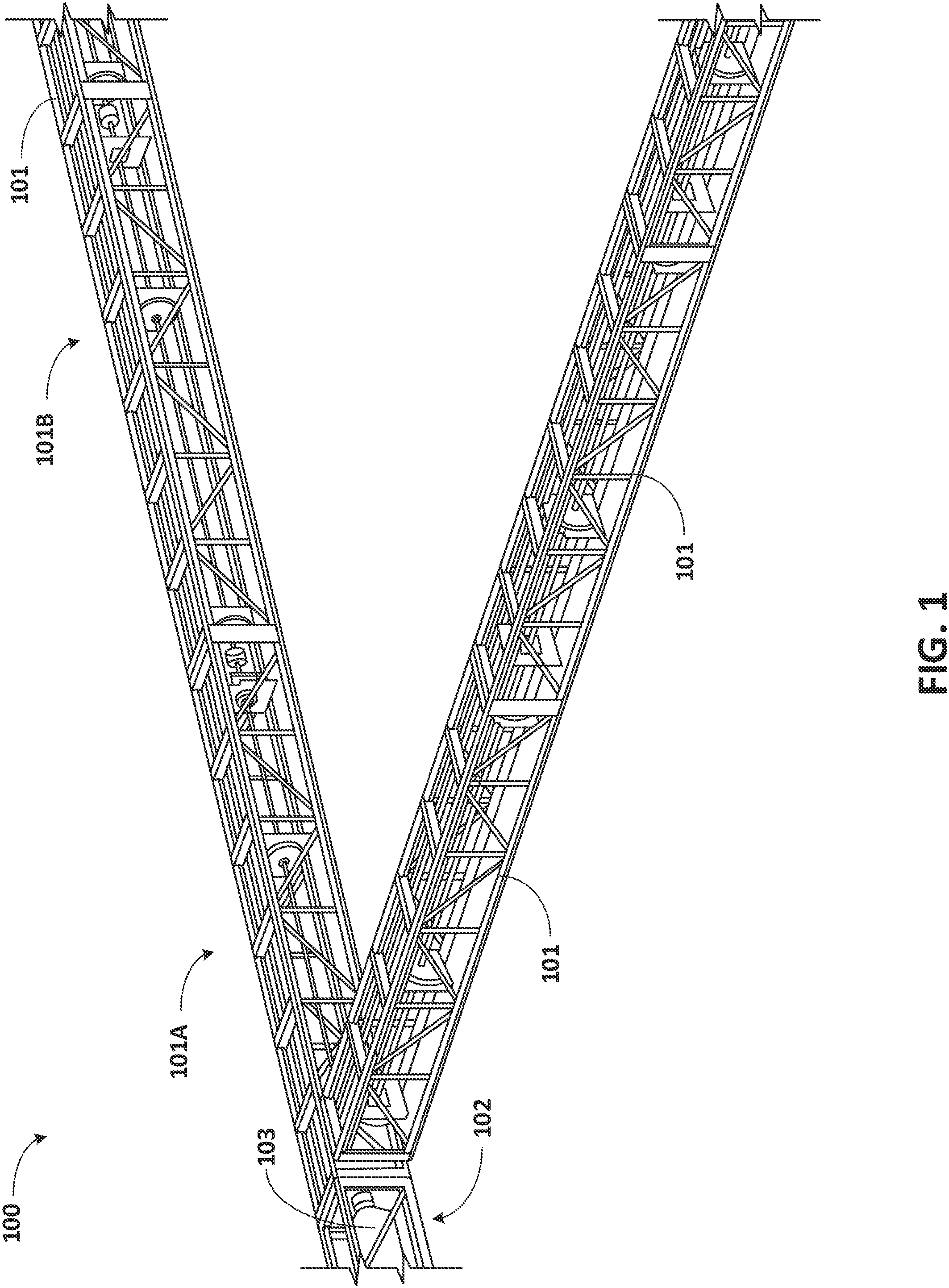 Patent US11772942 — Modular lift system — Figure 1