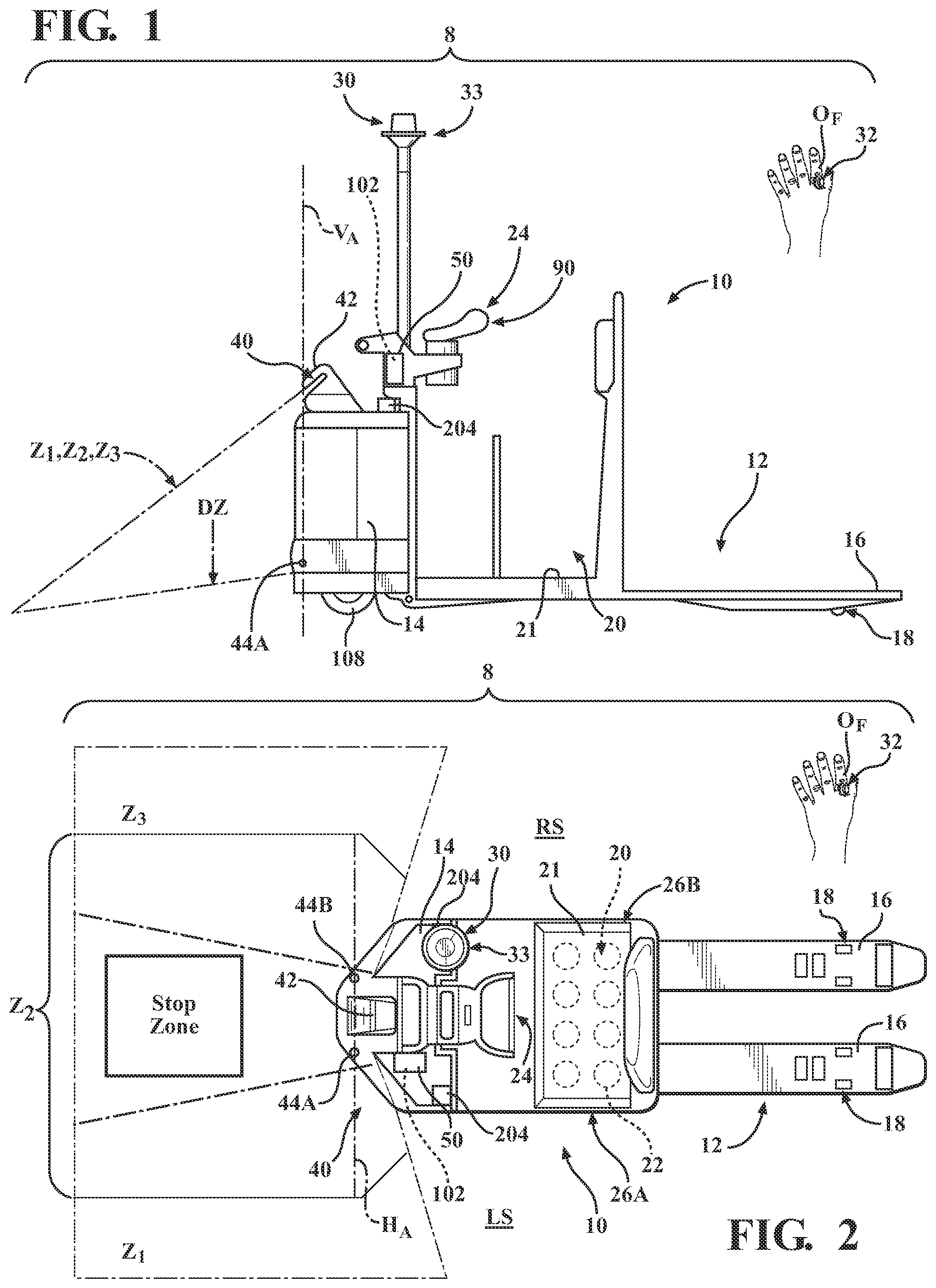 Patent US11772944 Figure 1 – Modify vehicle parameter based on vehicle position information