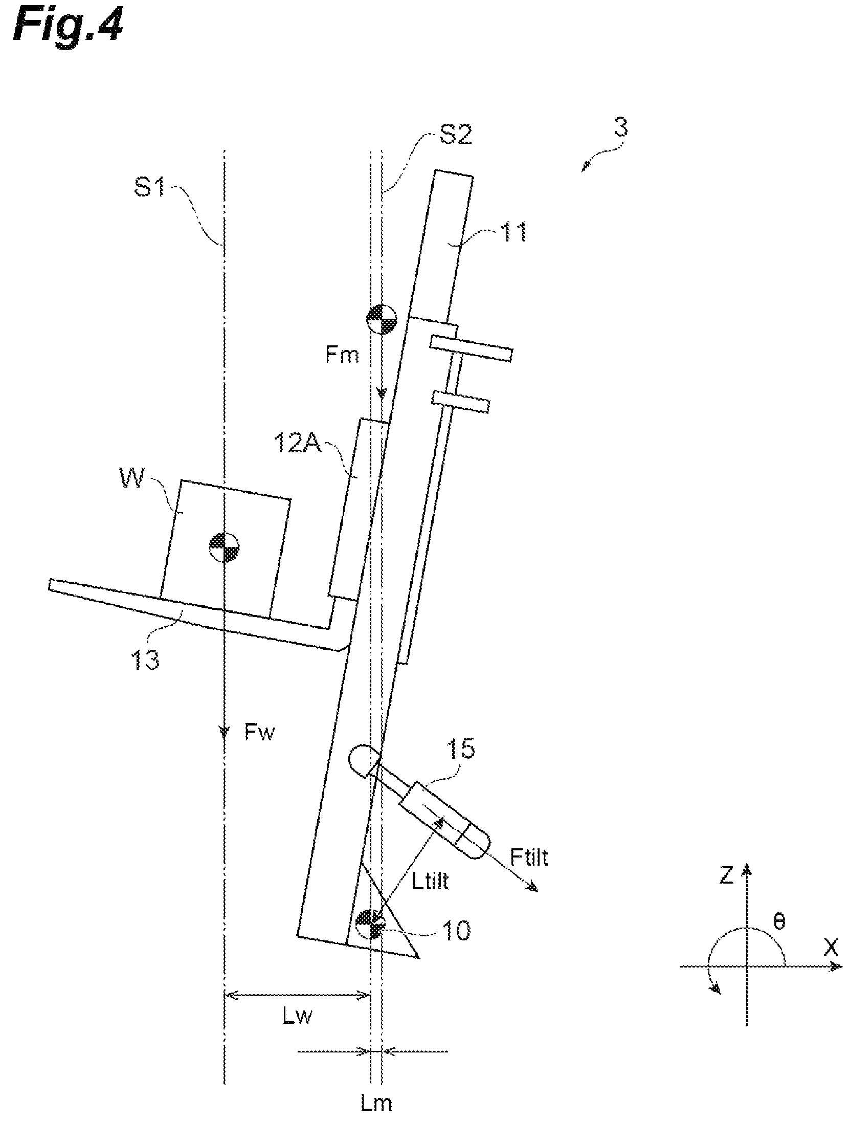 Patent US11772946 Figure 4 – Device for estimating center of gravity of cargo vehicle