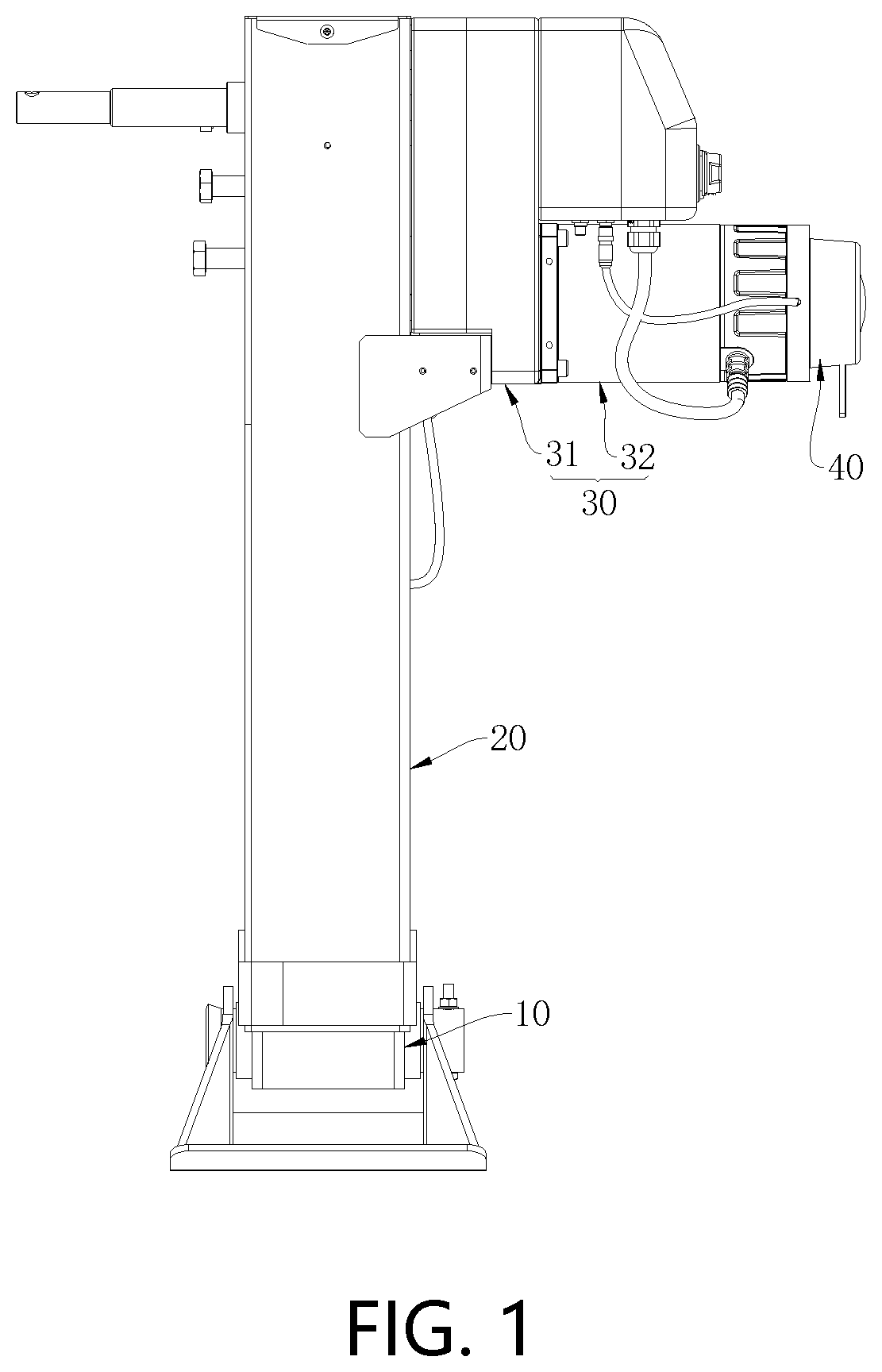 Patent US11772947 Figure 1 – Jacking machine and control method thereof