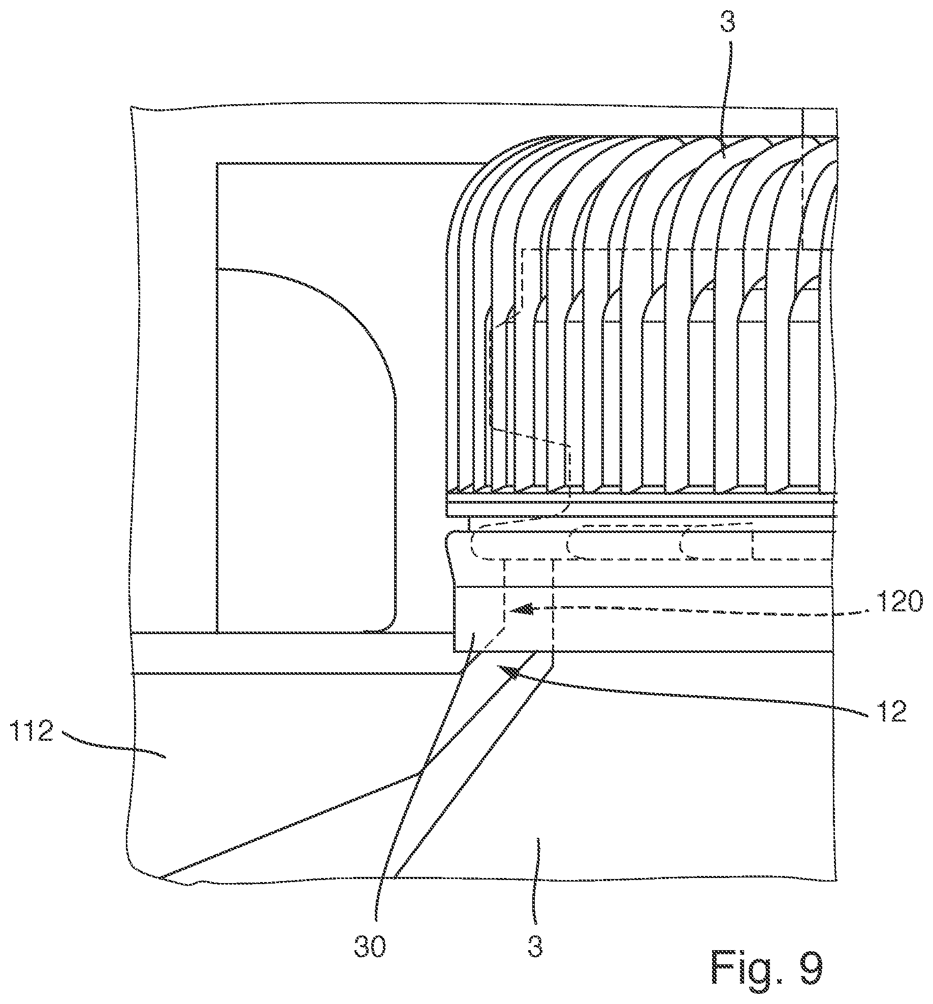 Patent US11772949 Figure 9 – Device for holding a container and closing device