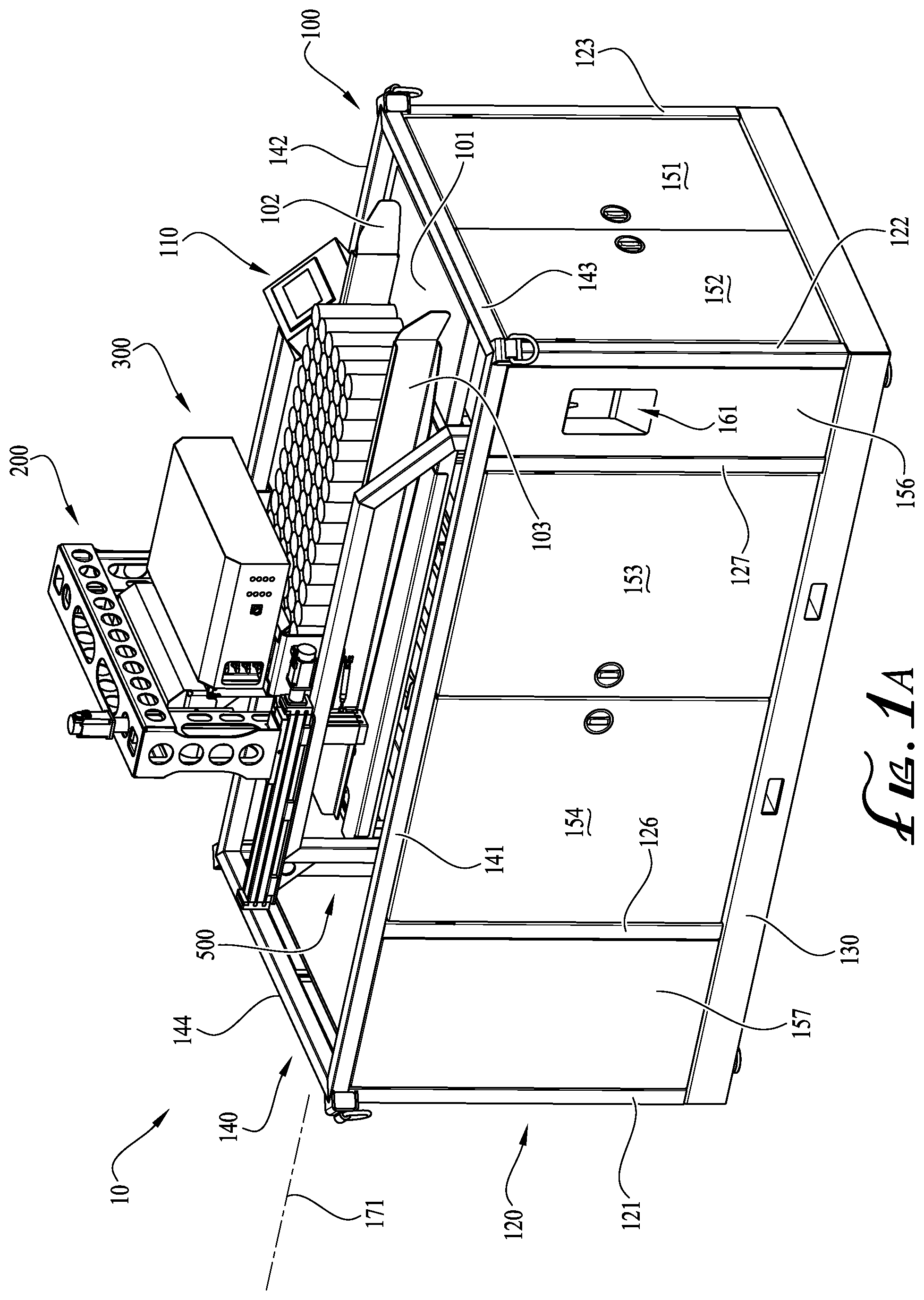 Patent US11772957 — Apparatus and method for deconstructing mattresses — Figure 1
