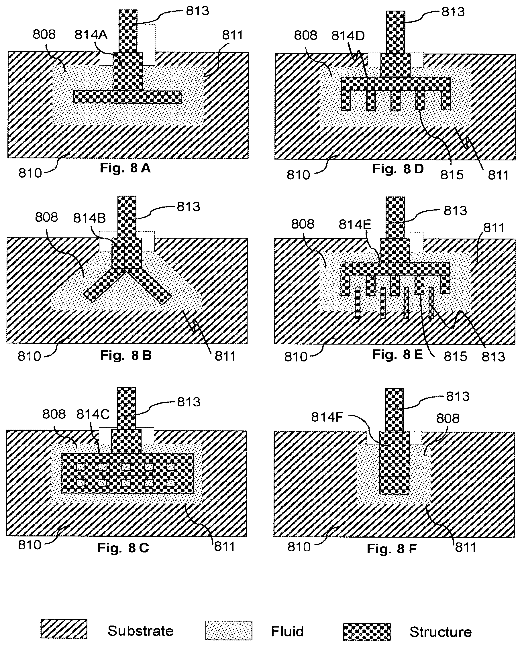 Patent US11772959 Figure 8 – MEMS device with improved dynamic mechanical performance through damping by localized viscoelastic medium