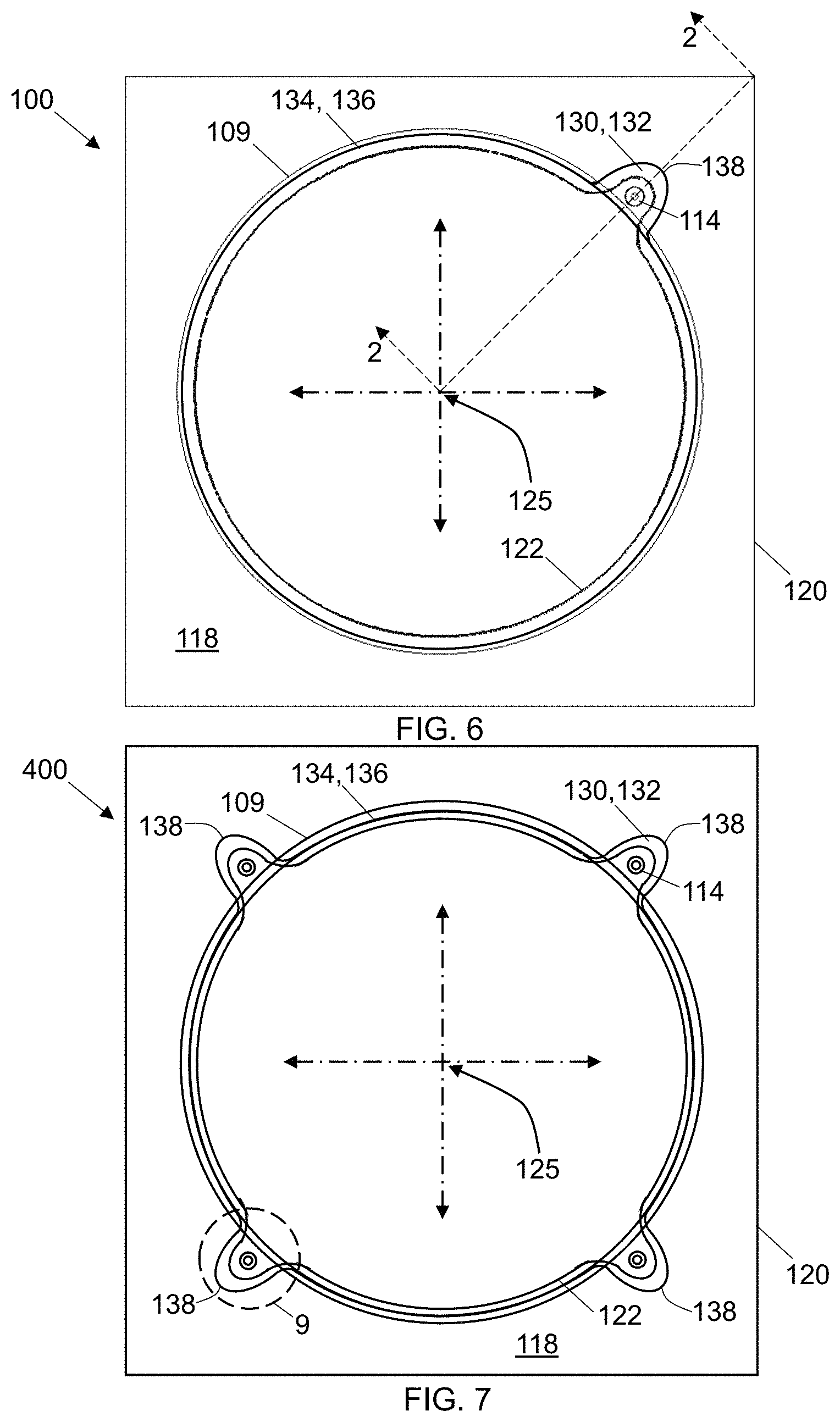 Patent US11772961 Figure 4 – MEMS device with perimeter barometric relief pierce