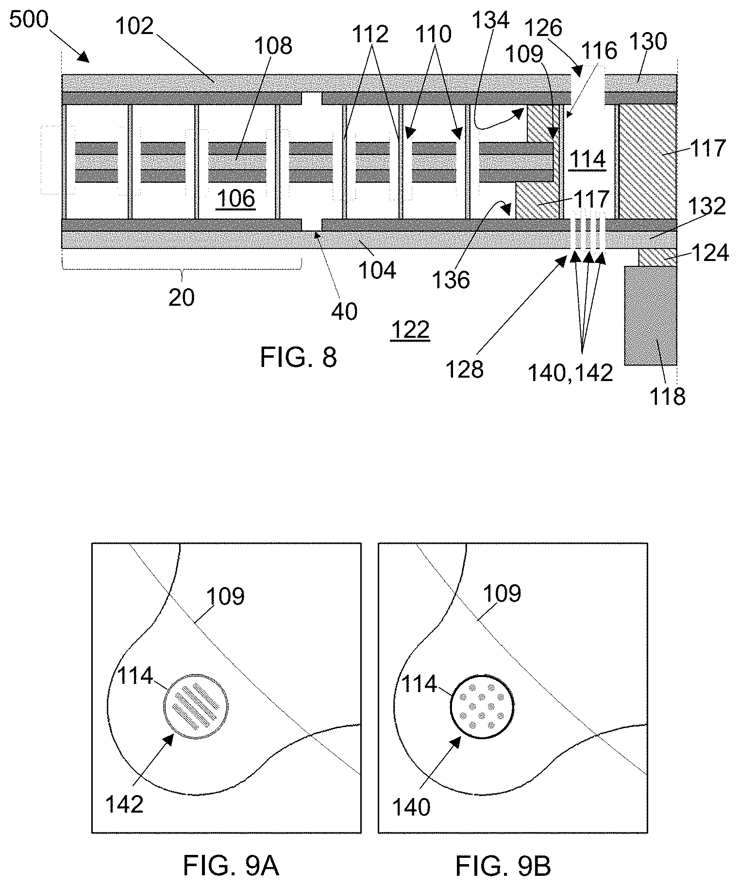 Patent US11772961 Figure 5 – MEMS device with perimeter barometric relief pierce