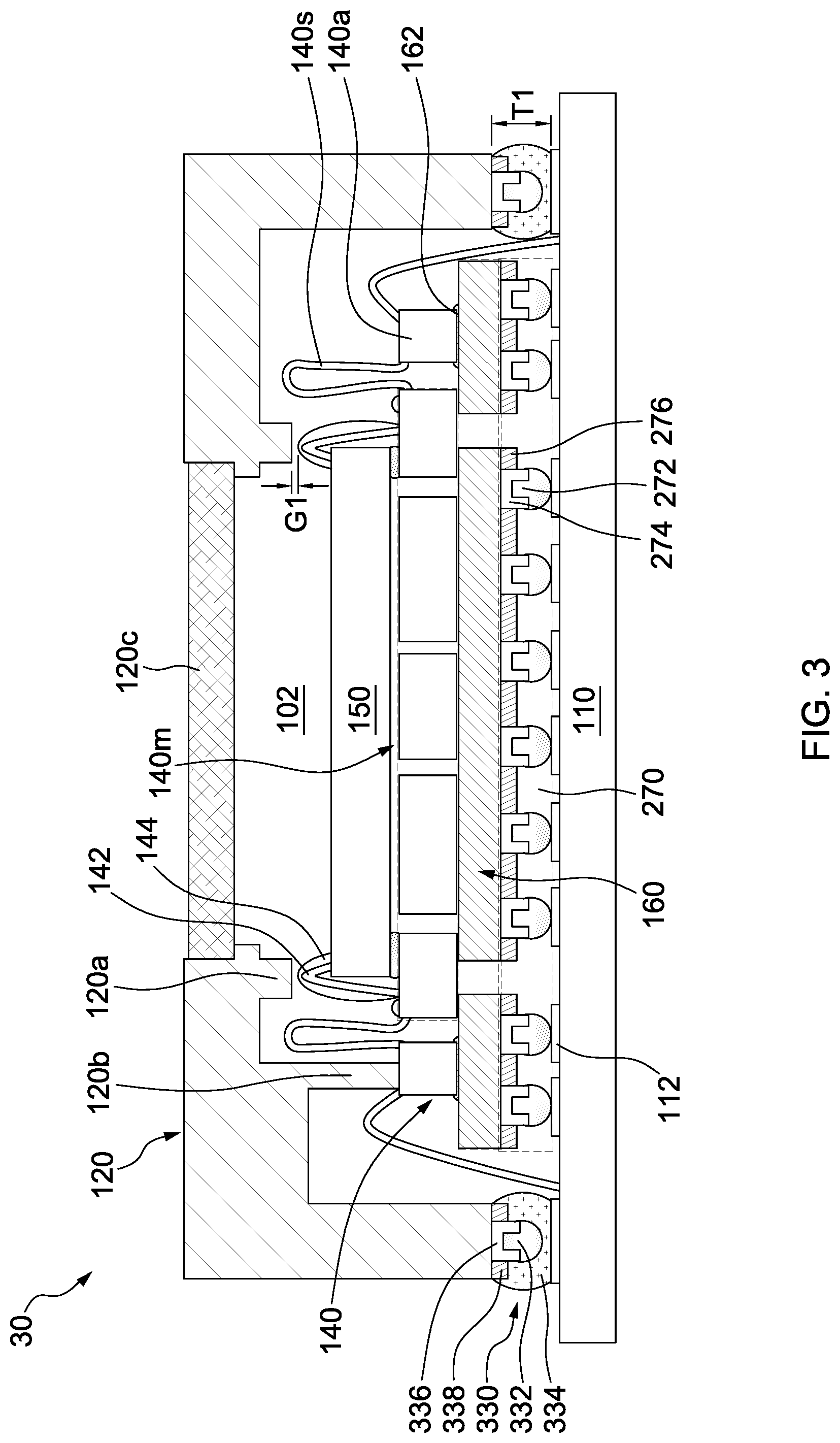 Patent US11772962 Figure 3 – MEMS package and forming method thereof
