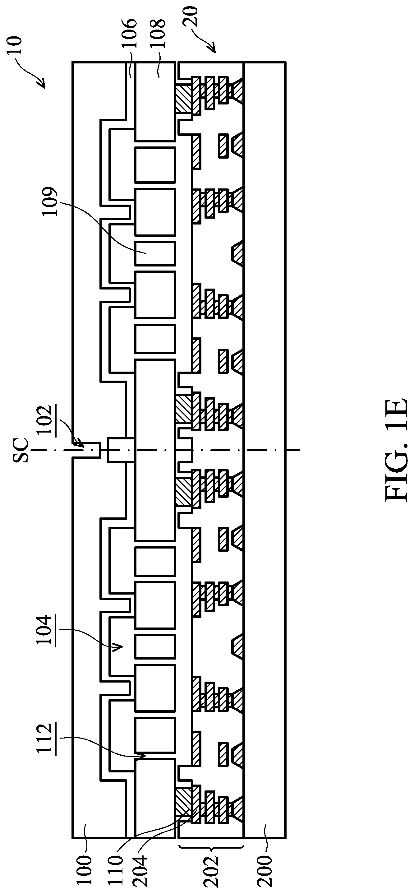 Patent US11772963 Figure 5 – Bonding process for forming semiconductor device structure