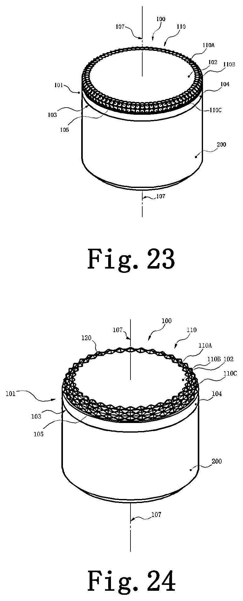 Patent US11772977 Figure 12 – Polycrystalline diamond compact table with polycrystalline diamond extensions therefrom