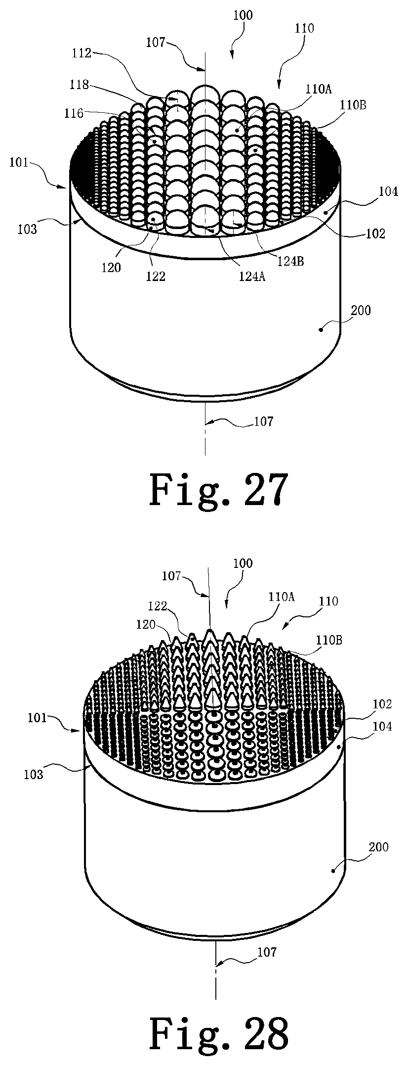 Patent US11772977 Figure 14 – Polycrystalline diamond compact table with polycrystalline diamond extensions therefrom
