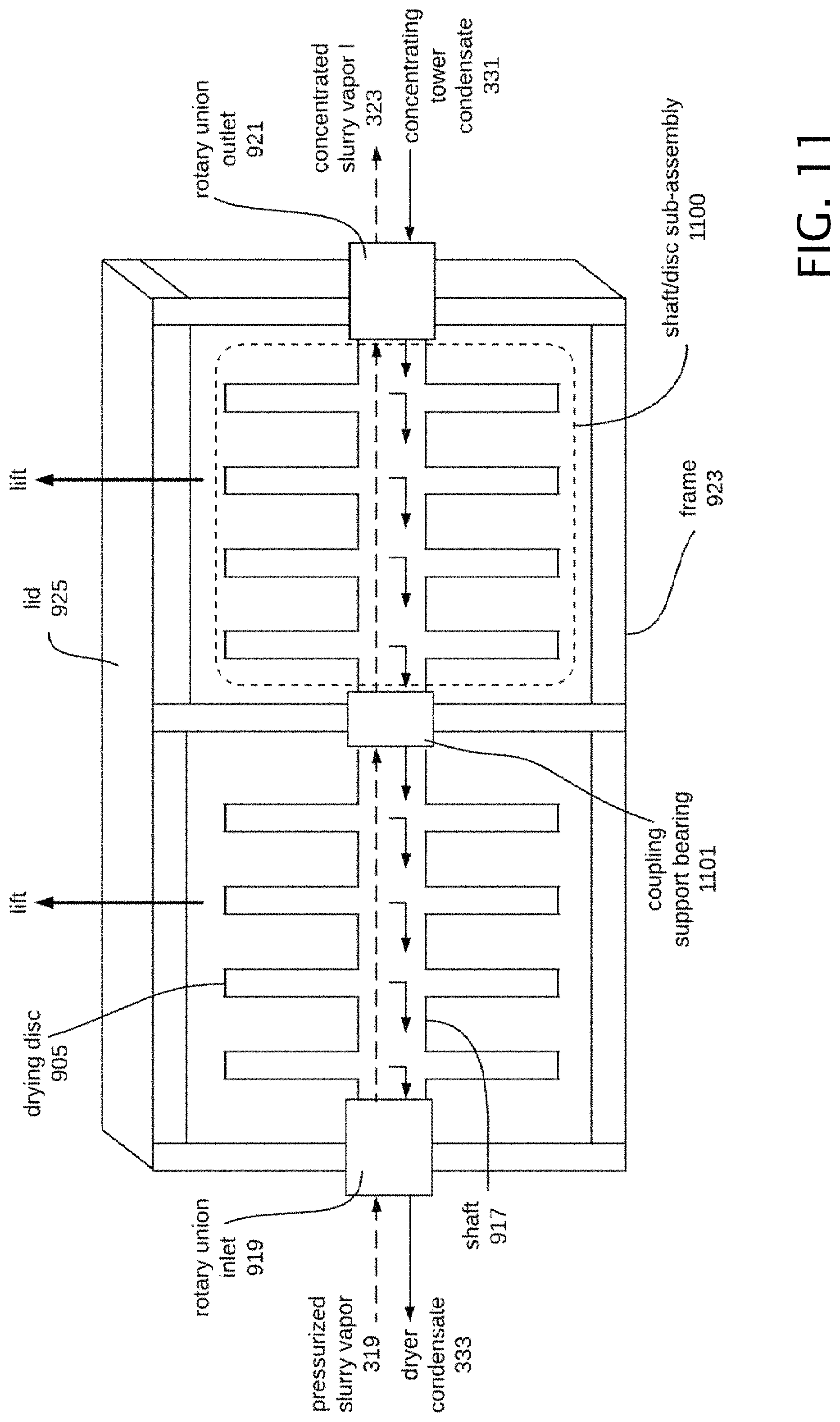Patent US11772987 Figure 11 – System and method for multi-functional slurry processing