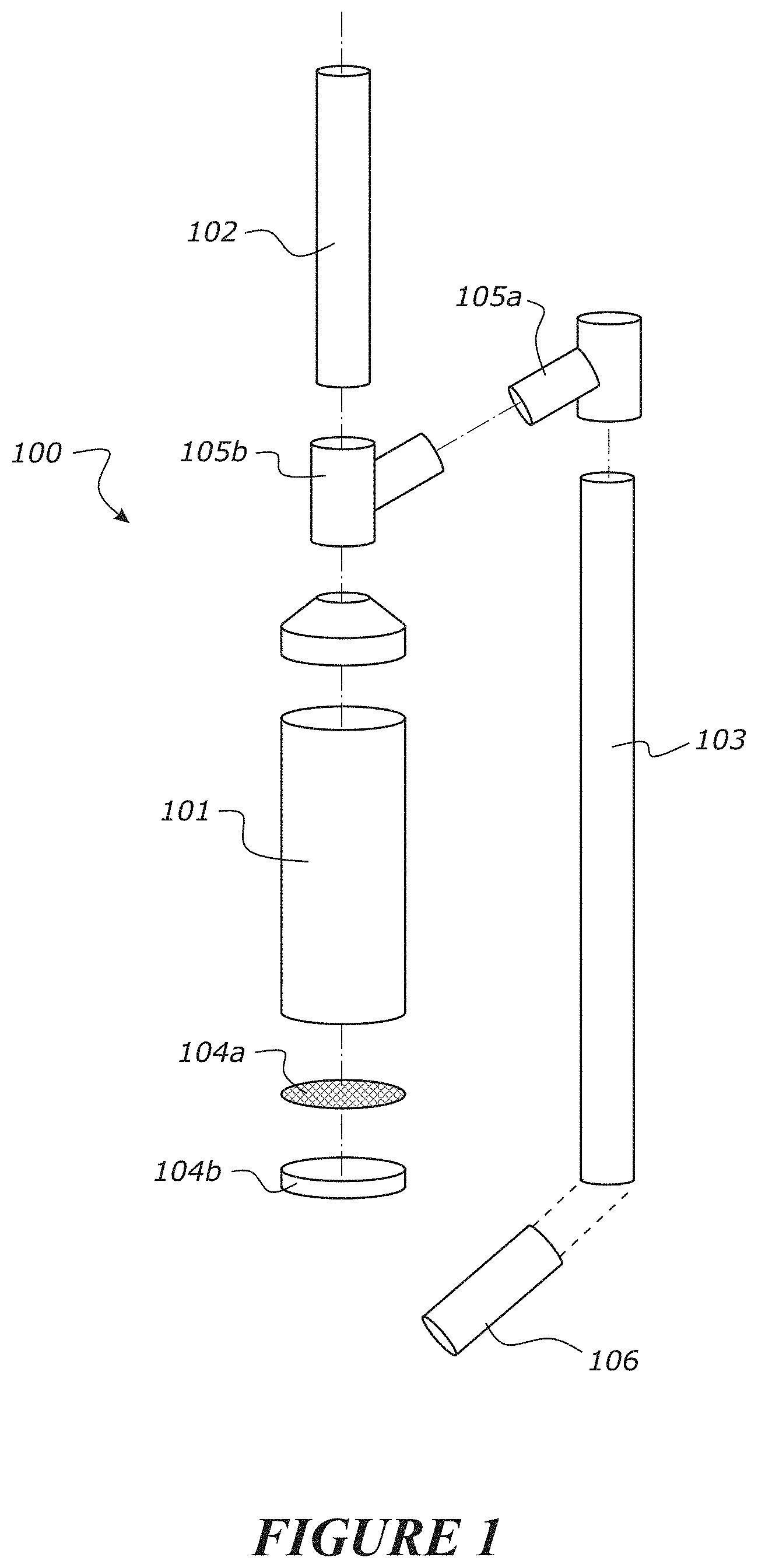 Patent US11772989 Figure 1 – Device for treating roof runoff