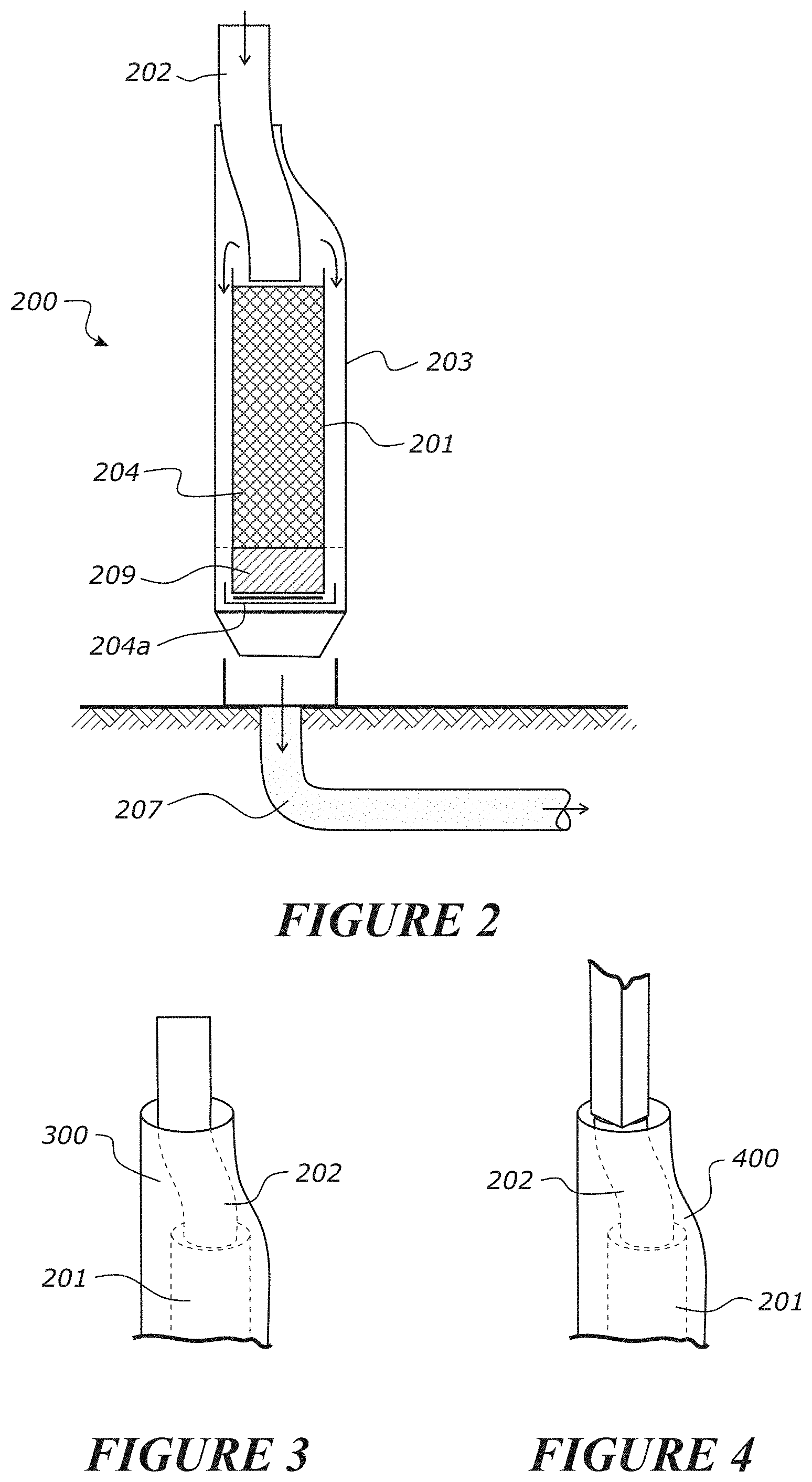 Patent US11772989 Figure 2 – Device for treating roof runoff