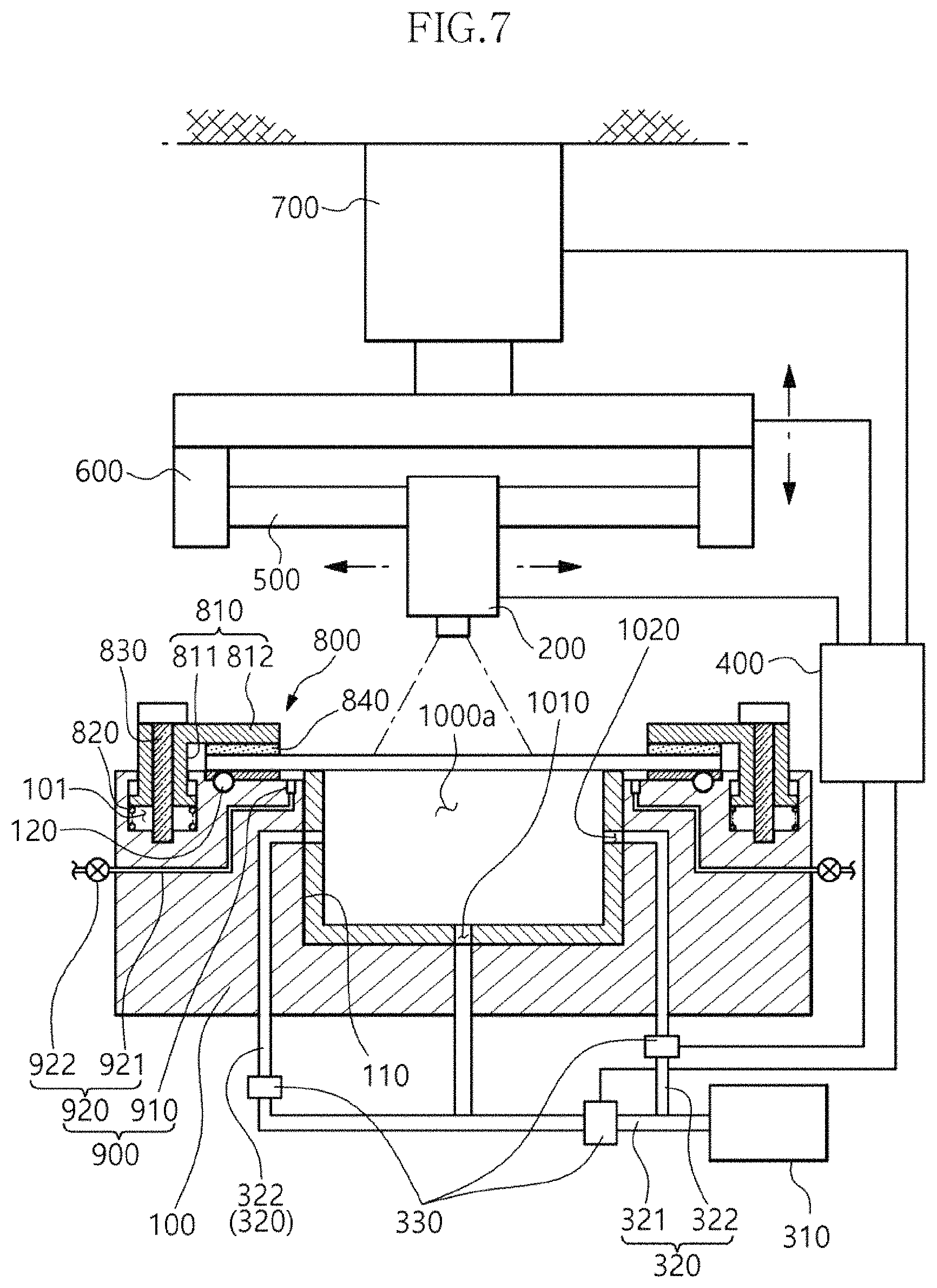 Patent US11773003 Figure 7 – Apparatus and method of manufacturing shell for resonator using laser