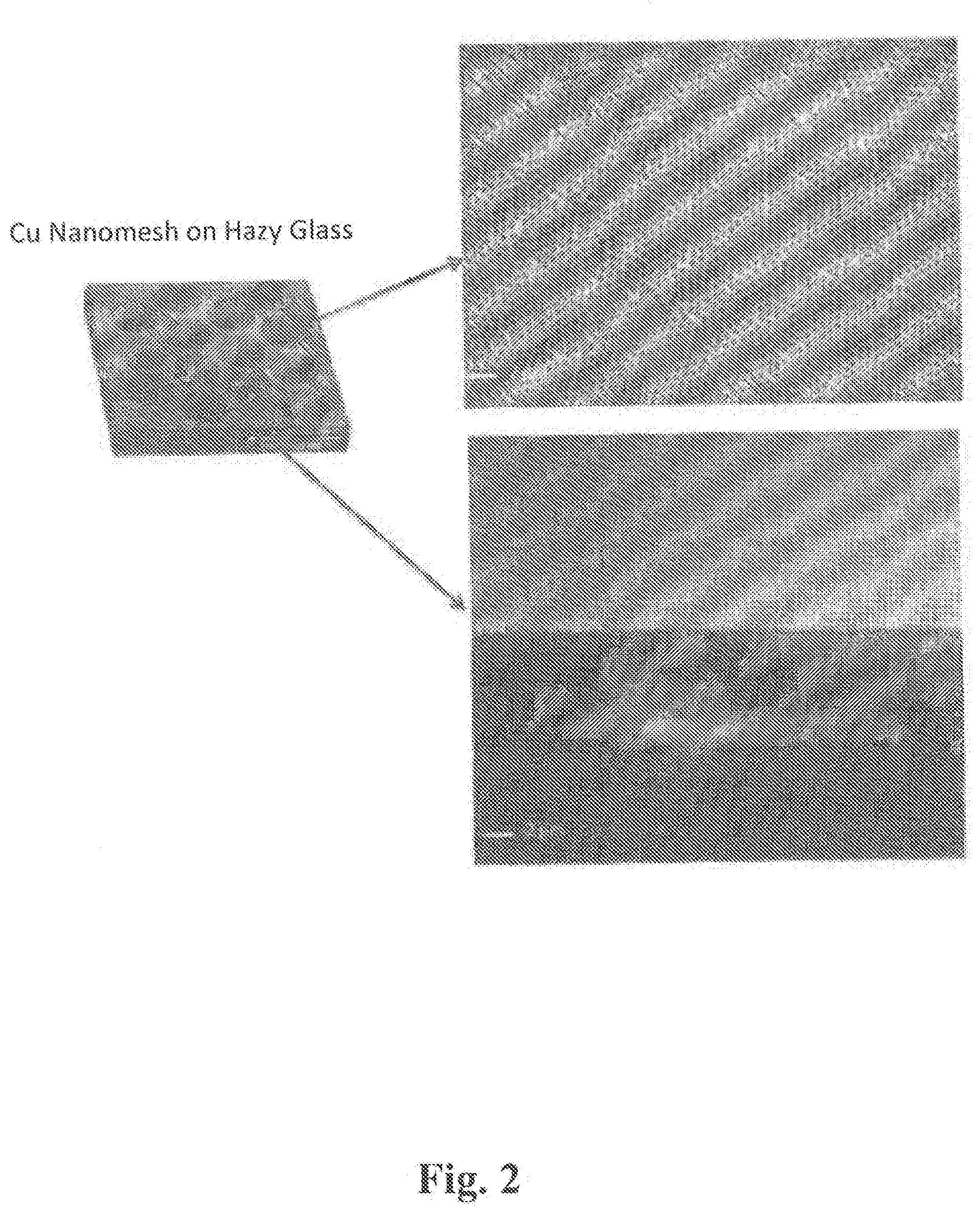 Patent US11773010 Figure 2 – High transparency, high haze nanostructured structures