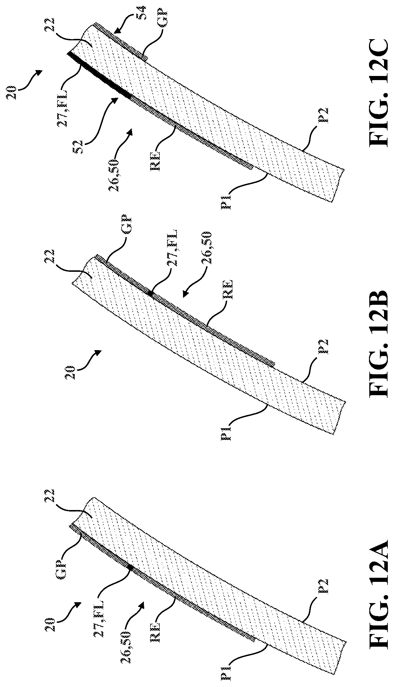 Patent US11773011 Figure 13 – Glass assembly including a conductive feature and method of manufacturing thereof