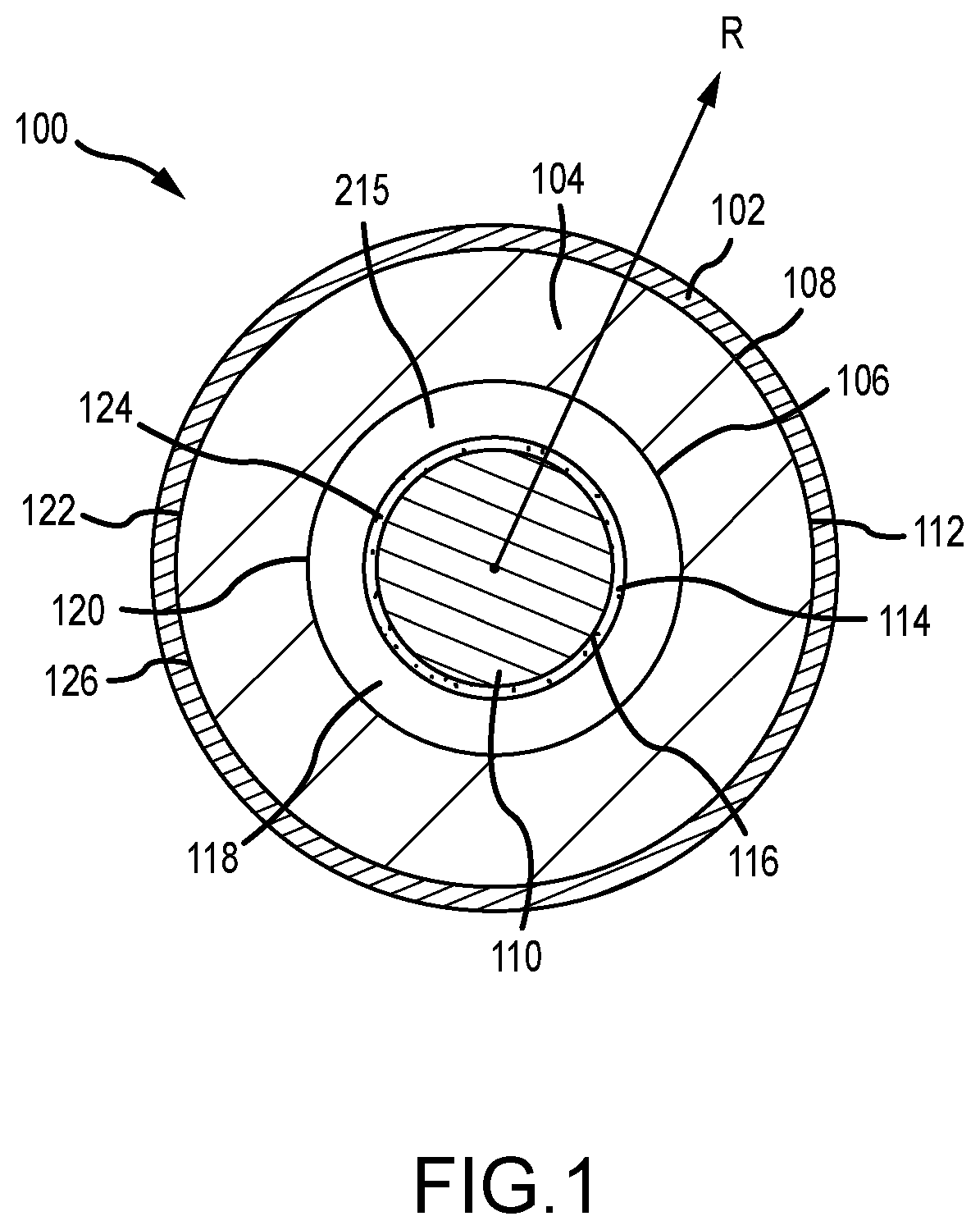 Patent US11773035 Figure 1 – Energetic laden fiber for explosive cord fill