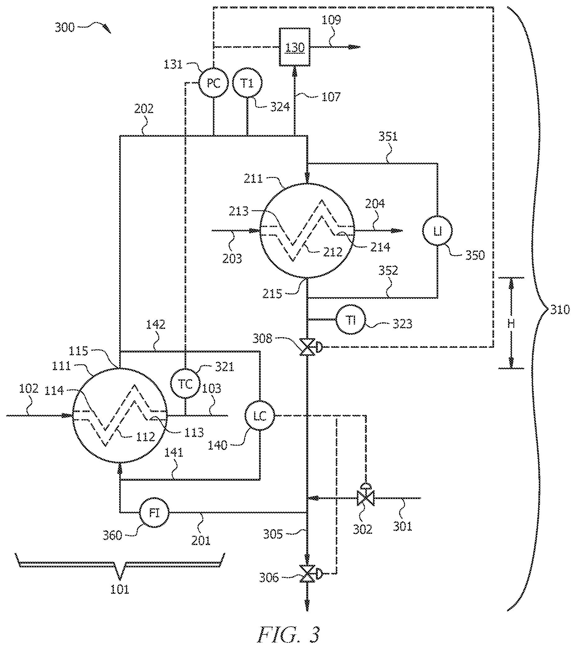 Patent US11773036 Figure 3 – Heat exchange configurations for oligomerization of olefins