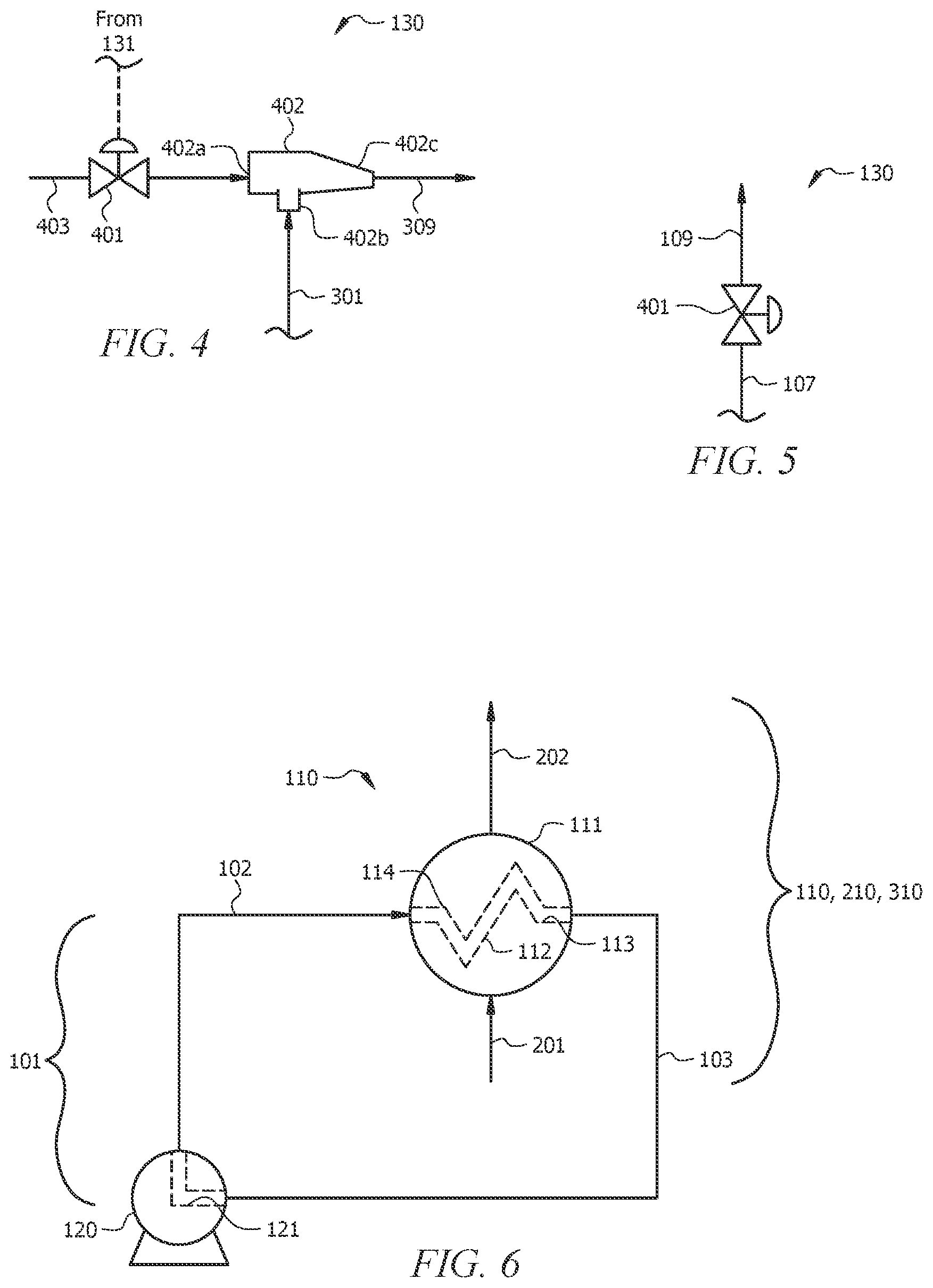 Patent US11773036 Figure 4 – Heat exchange configurations for oligomerization of olefins