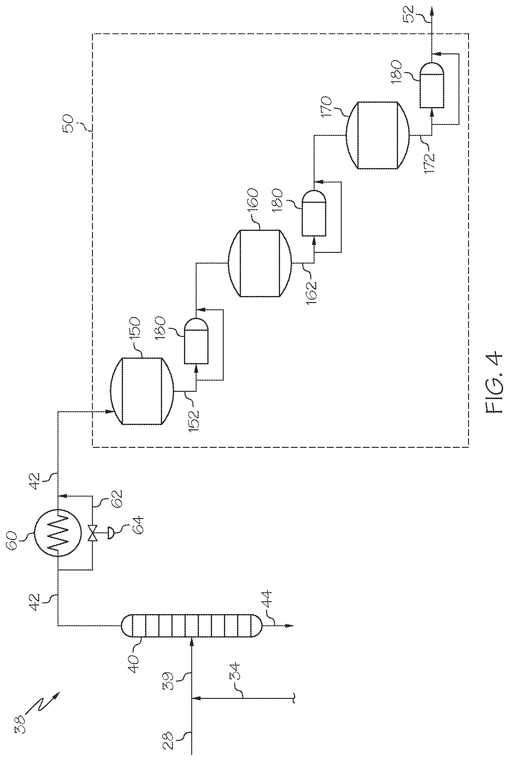 Patent US11773038 Figure 4 – Methods for operating acetylene hydrogenation units in integrated steam cracking and fluidized catalytic dehydrogenation systems