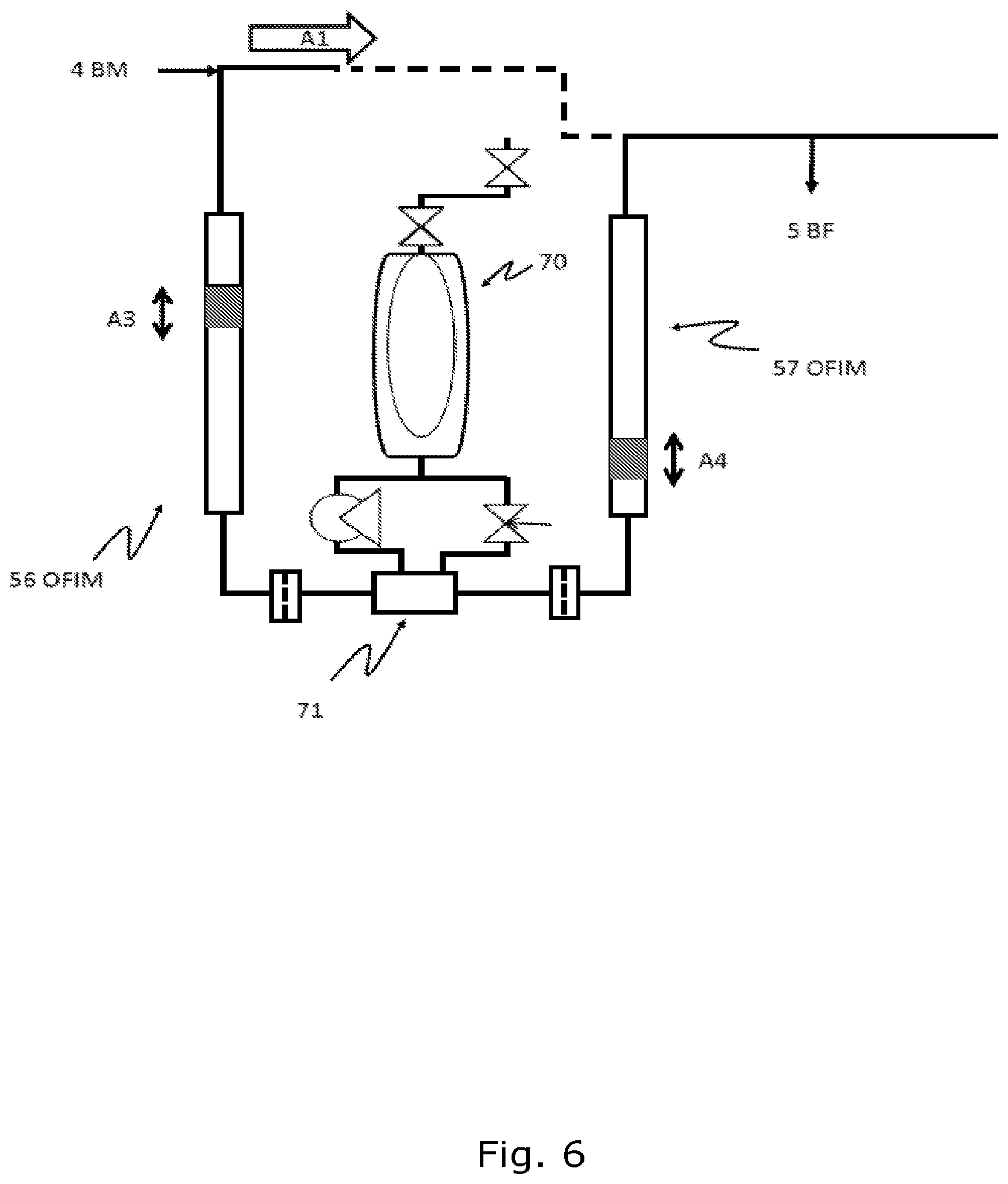 Patent US11773050 Figure 7 – Method and apparatus for producing biofuel in an oscillating flow production line under supercritical fluid conditions