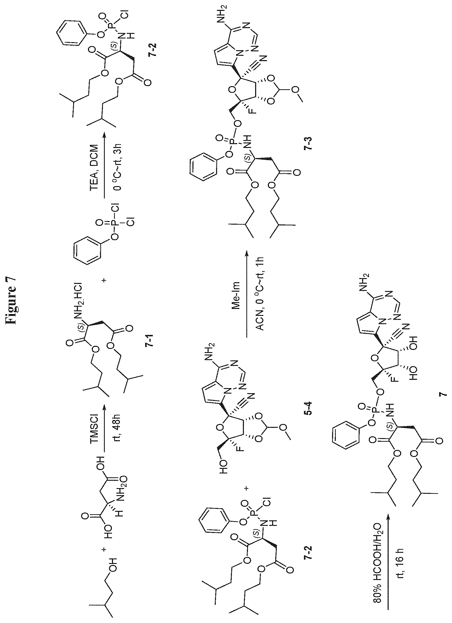 Patent US11773126 Figure 7 – Substituted nucleosides, nucleotides and analogs thereof