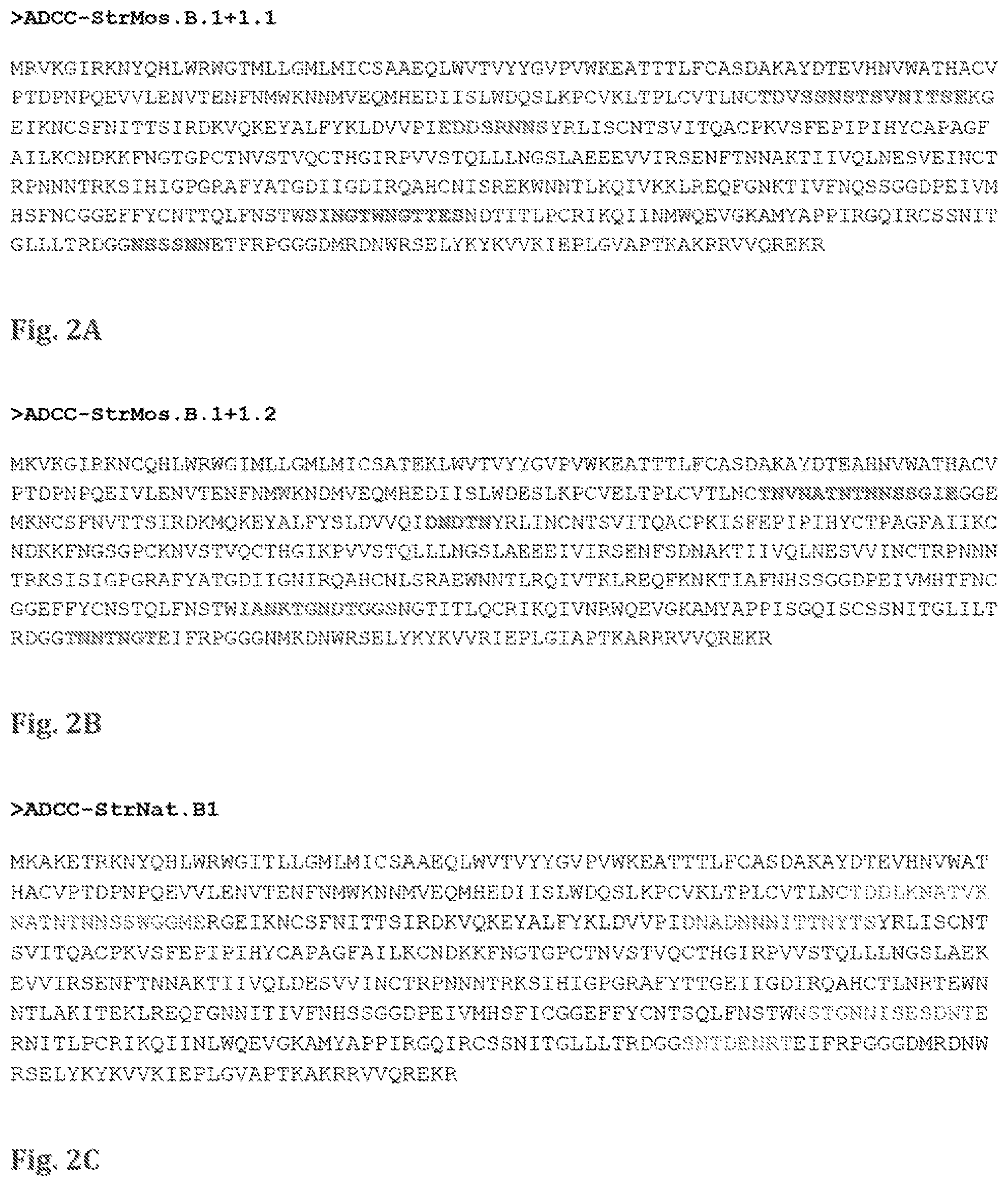 Patent US11773144 Figure 5 – Mosaic HIV-1 envelopes to induce ADCC responses