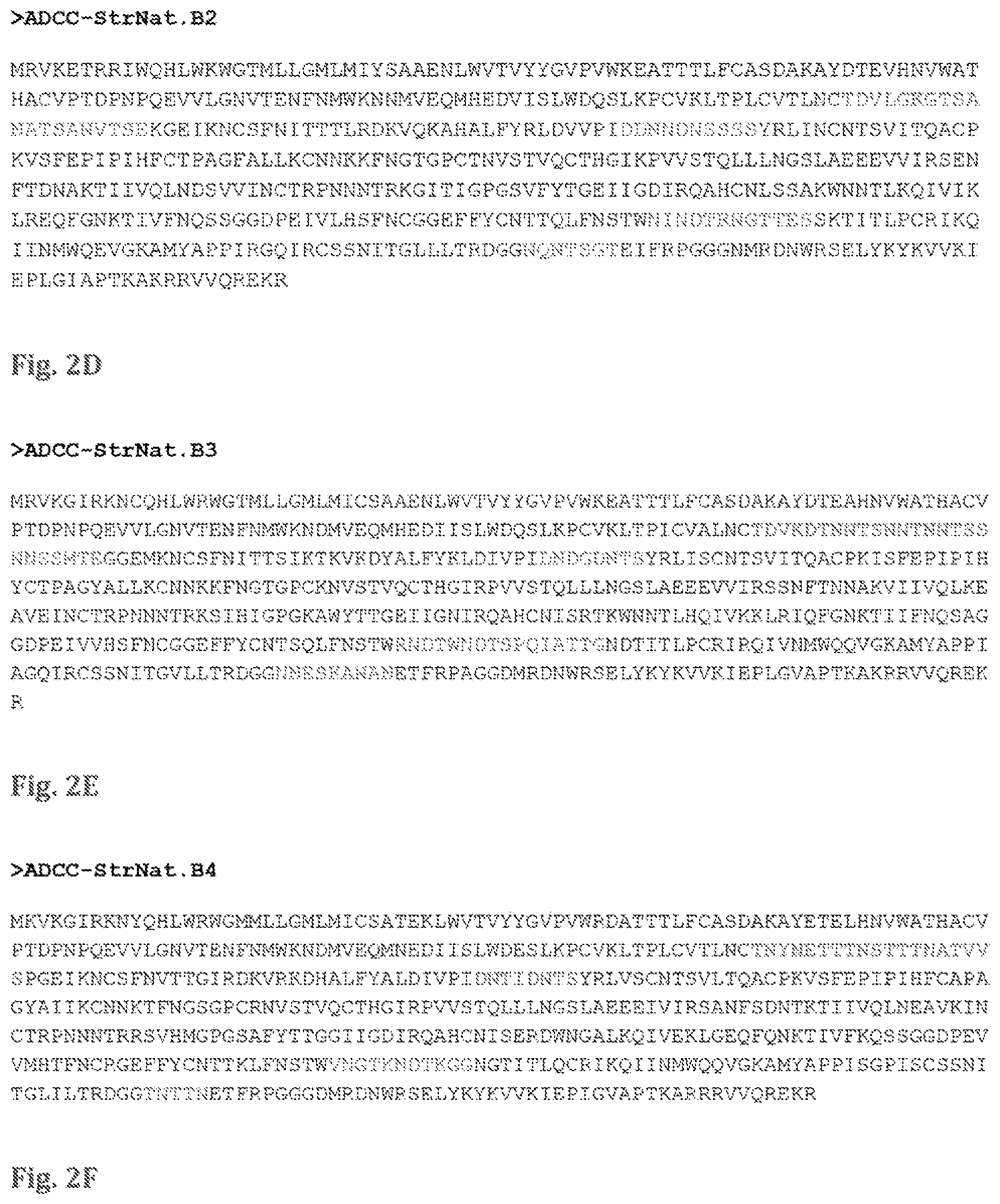 Patent US11773144 Figure 6 – Mosaic HIV-1 envelopes to induce ADCC responses