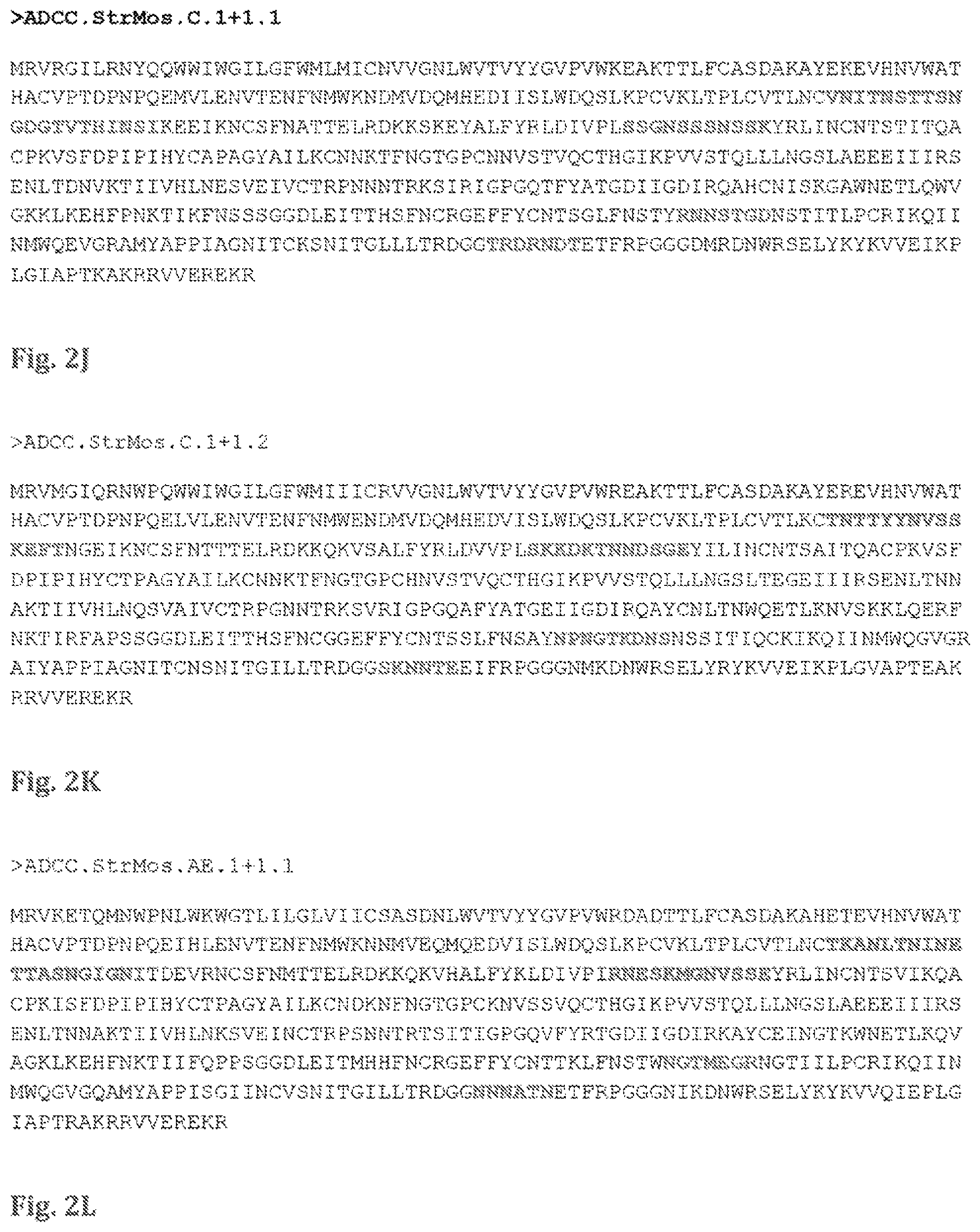 Patent US11773144 Figure 8 – Mosaic HIV-1 envelopes to induce ADCC responses