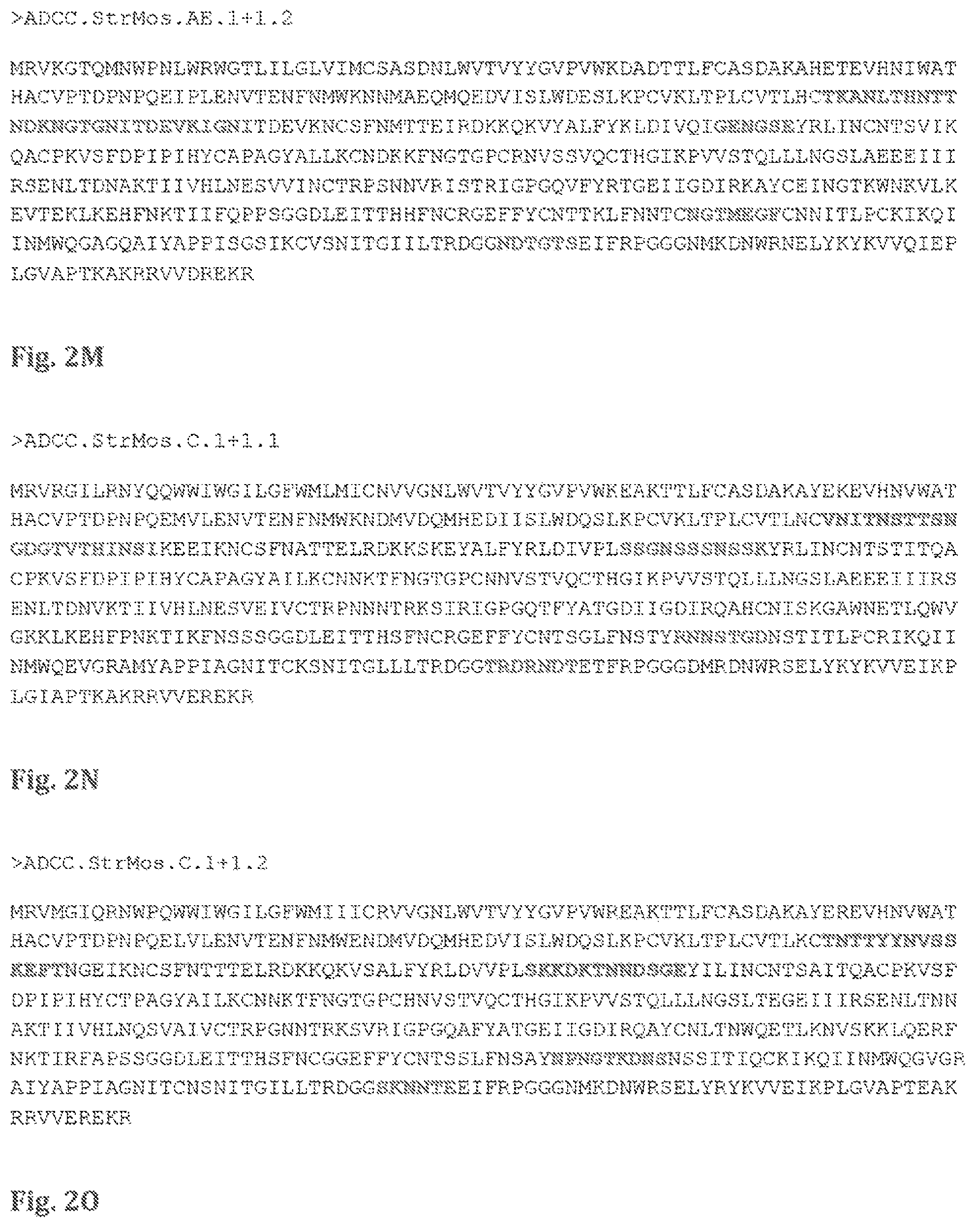 Patent US11773144 Figure 9 – Mosaic HIV-1 envelopes to induce ADCC responses