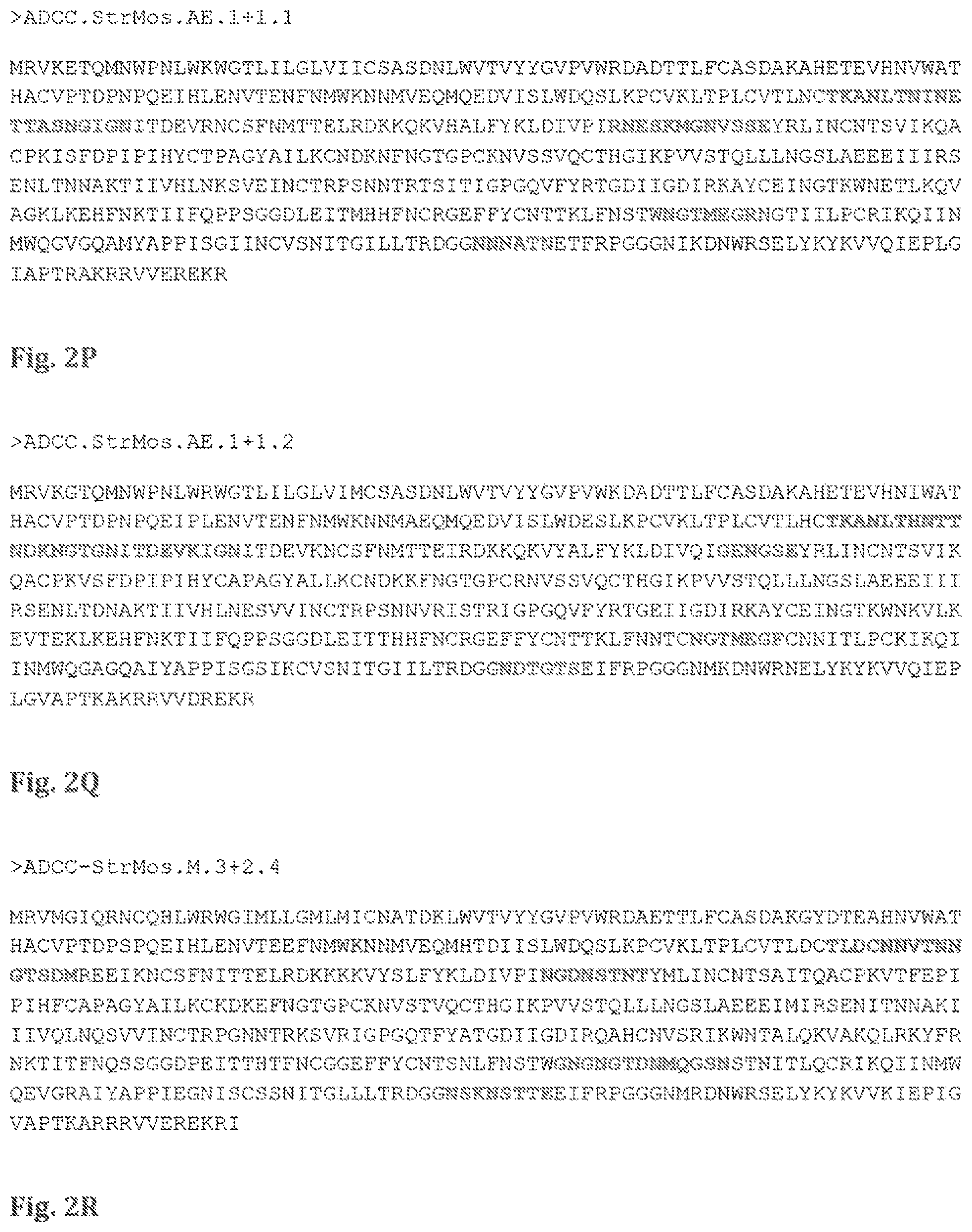 Patent US11773144 Figure 10 – Mosaic HIV-1 envelopes to induce ADCC responses