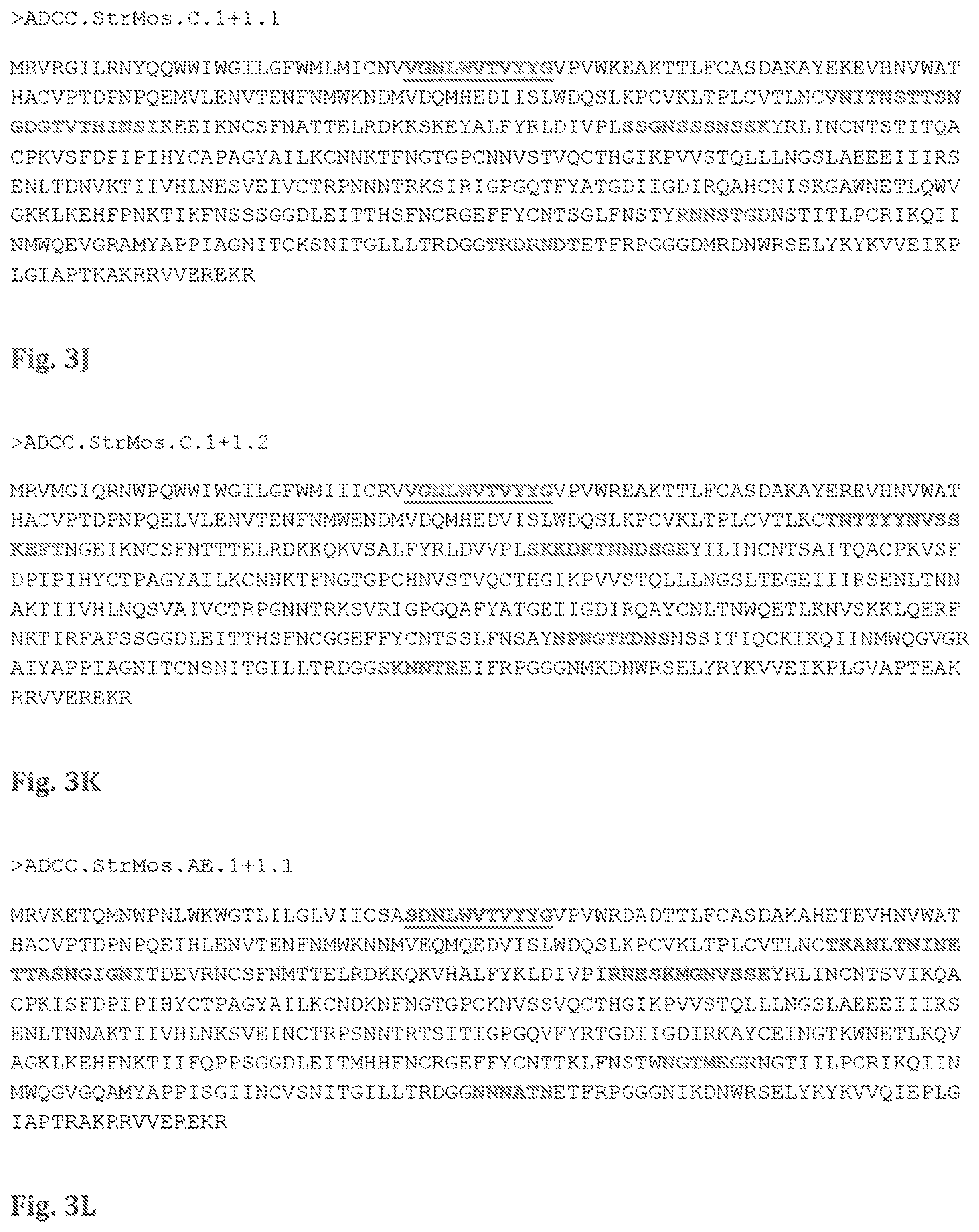 Patent US11773144 Figure 15 – Mosaic HIV-1 envelopes to induce ADCC responses