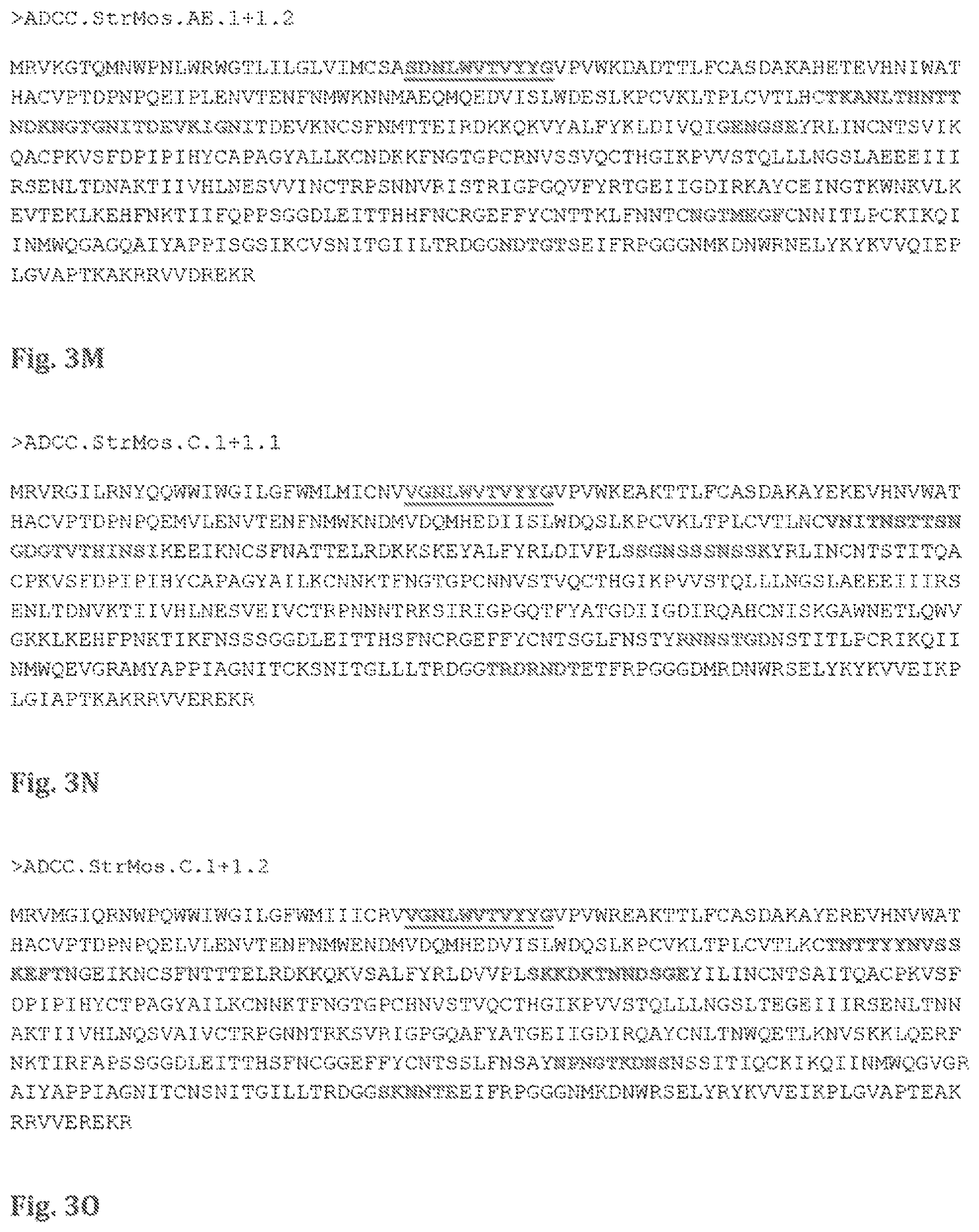 Patent US11773144 Figure 16 – Mosaic HIV-1 envelopes to induce ADCC responses