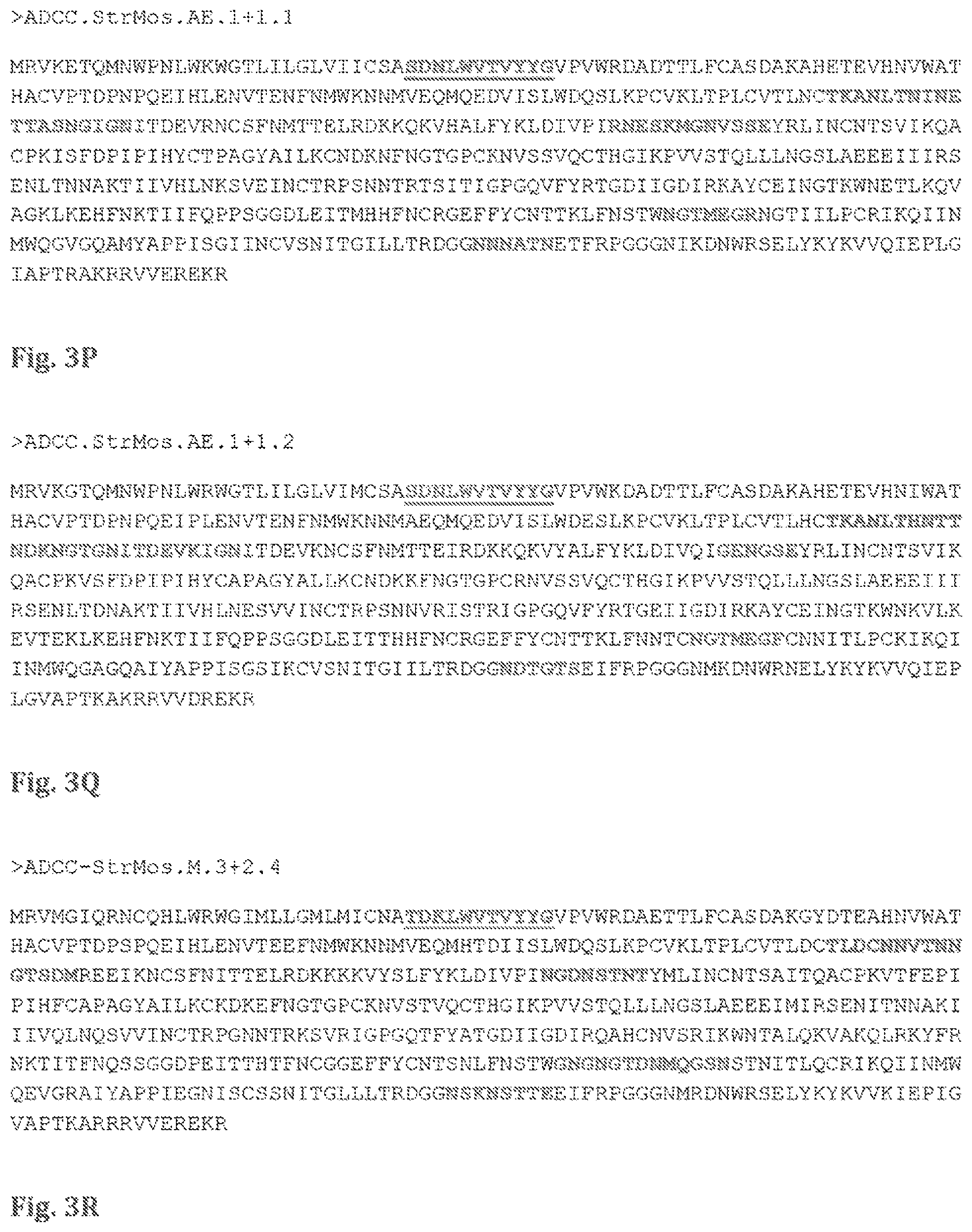 Patent US11773144 Figure 17 – Mosaic HIV-1 envelopes to induce ADCC responses