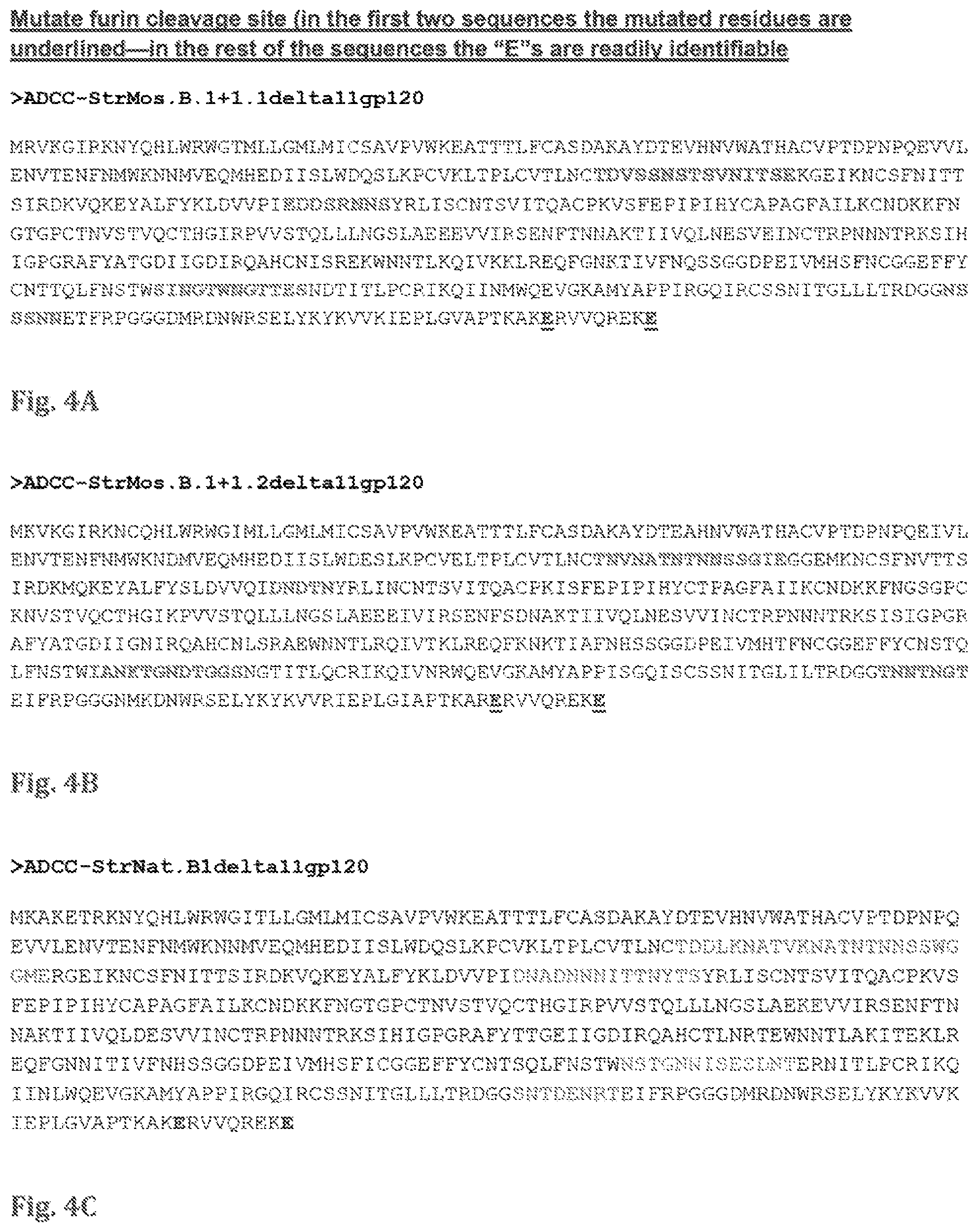 Patent US11773144 Figure 19 – Mosaic HIV-1 envelopes to induce ADCC responses