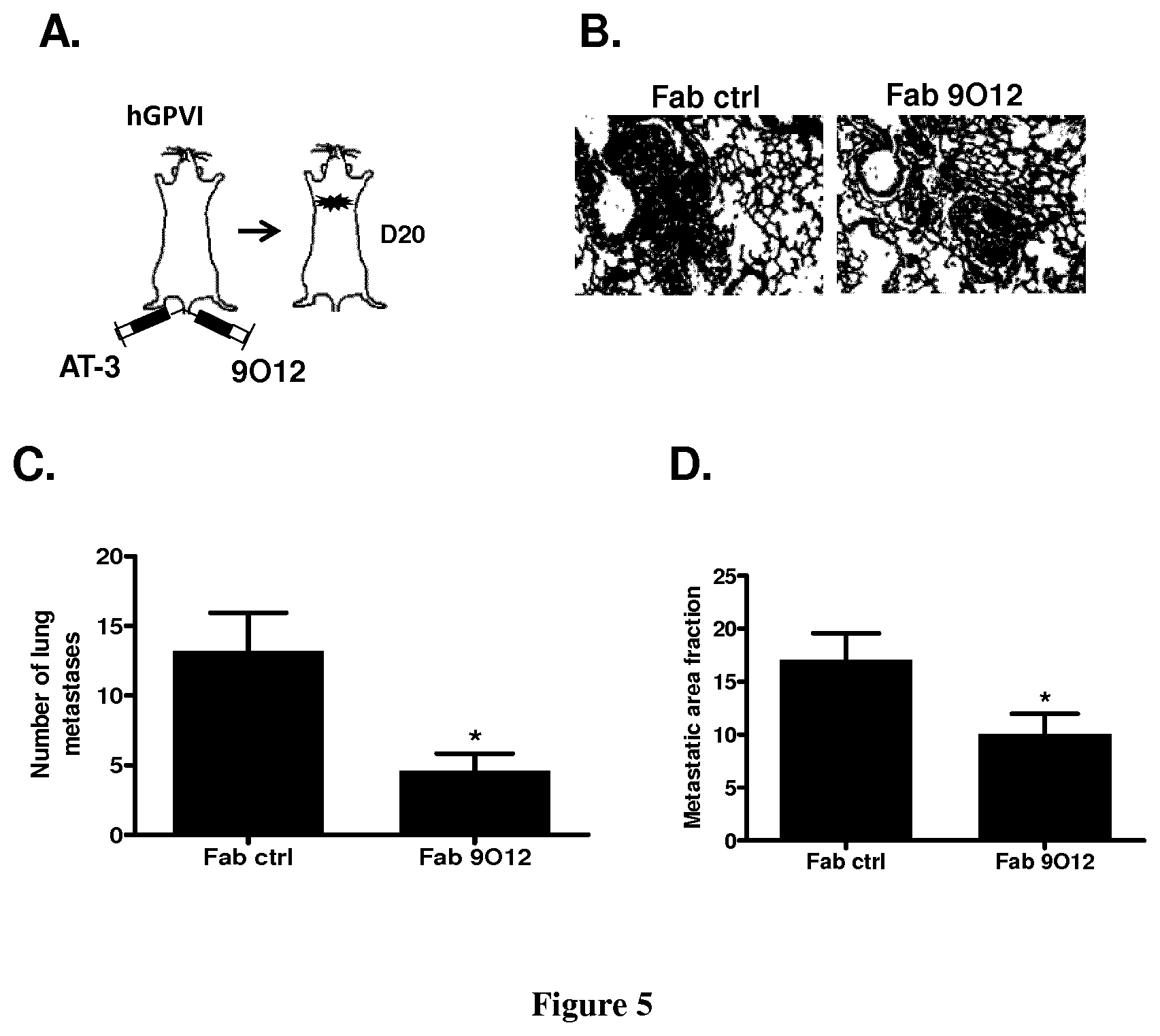 Patent US11773163 Figure 5 – Methods and pharmaceutical compositions for the prophylactic treatment of metastases