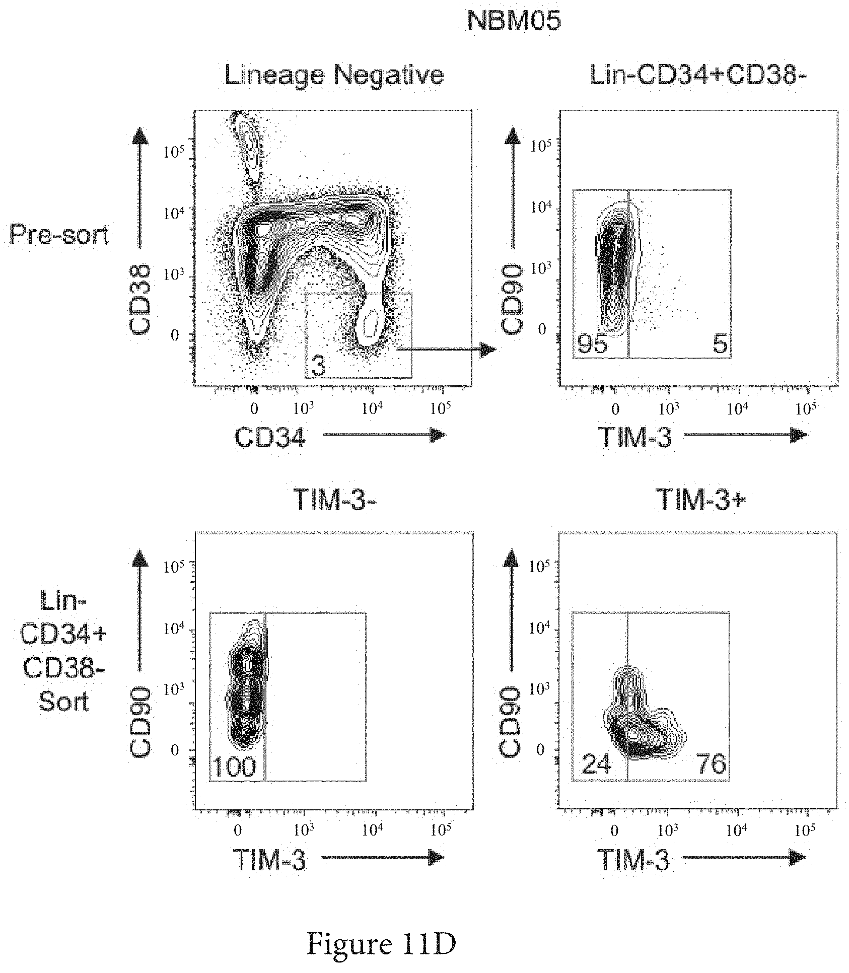 Patent US11773165 Figure 13 – Markers of acute myeloid leukemia stem cells