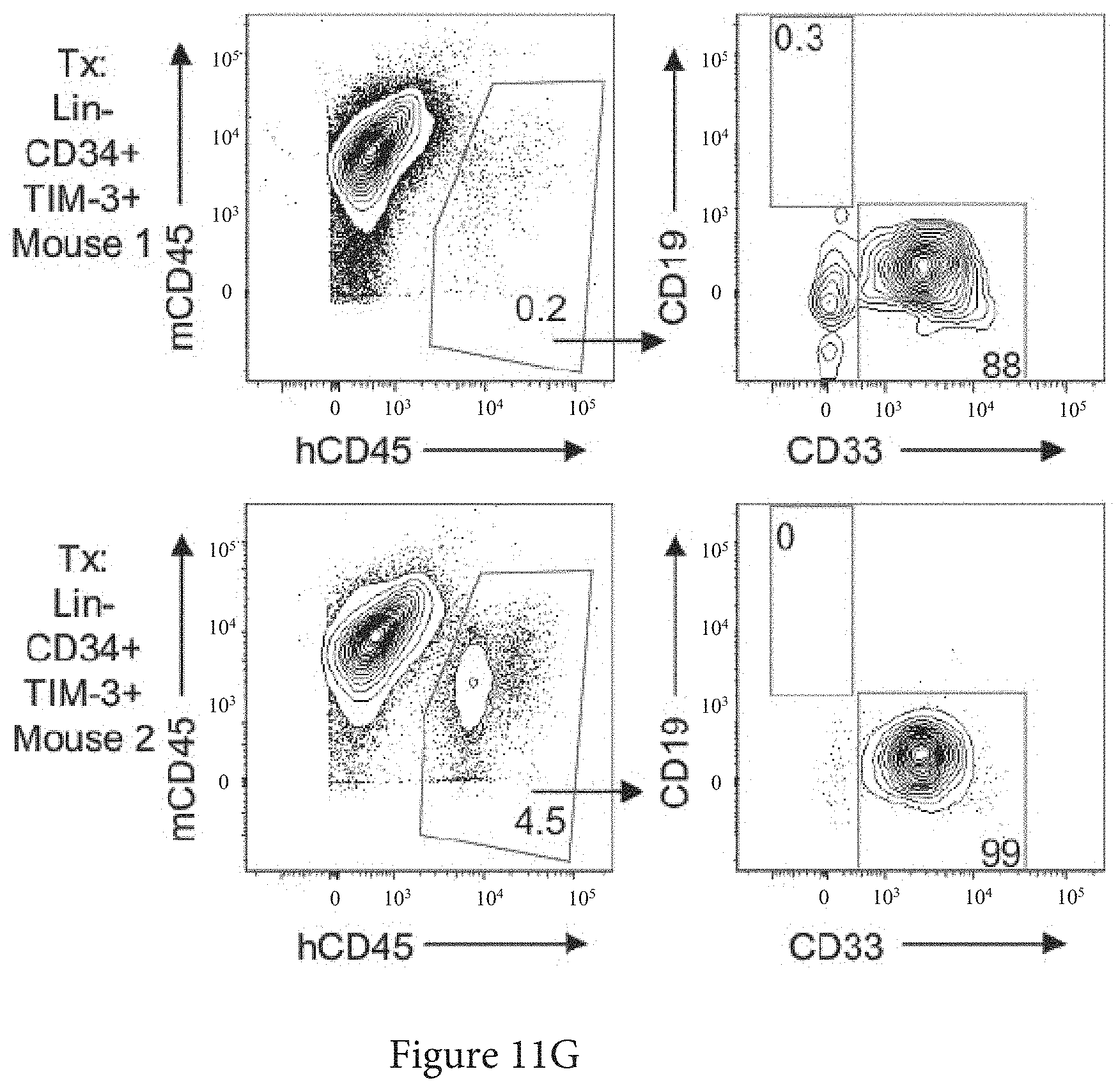 Patent US11773165 Figure 16 – Markers of acute myeloid leukemia stem cells